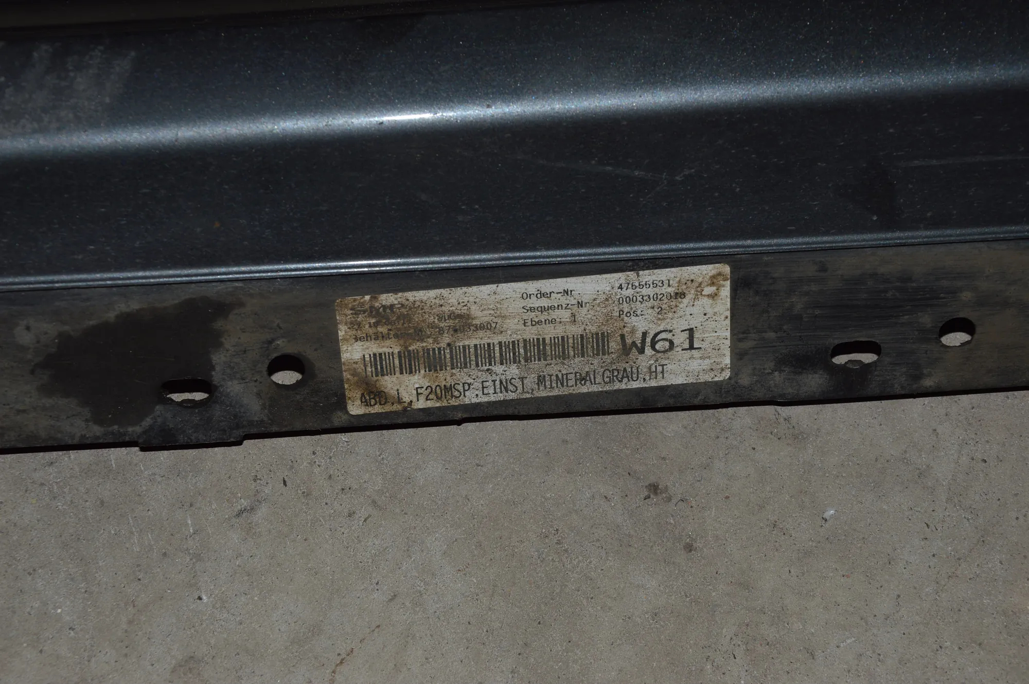 Left Side Plastic Sideskirt Cover · BMW 1 (F20) 116 d 2012 – 2