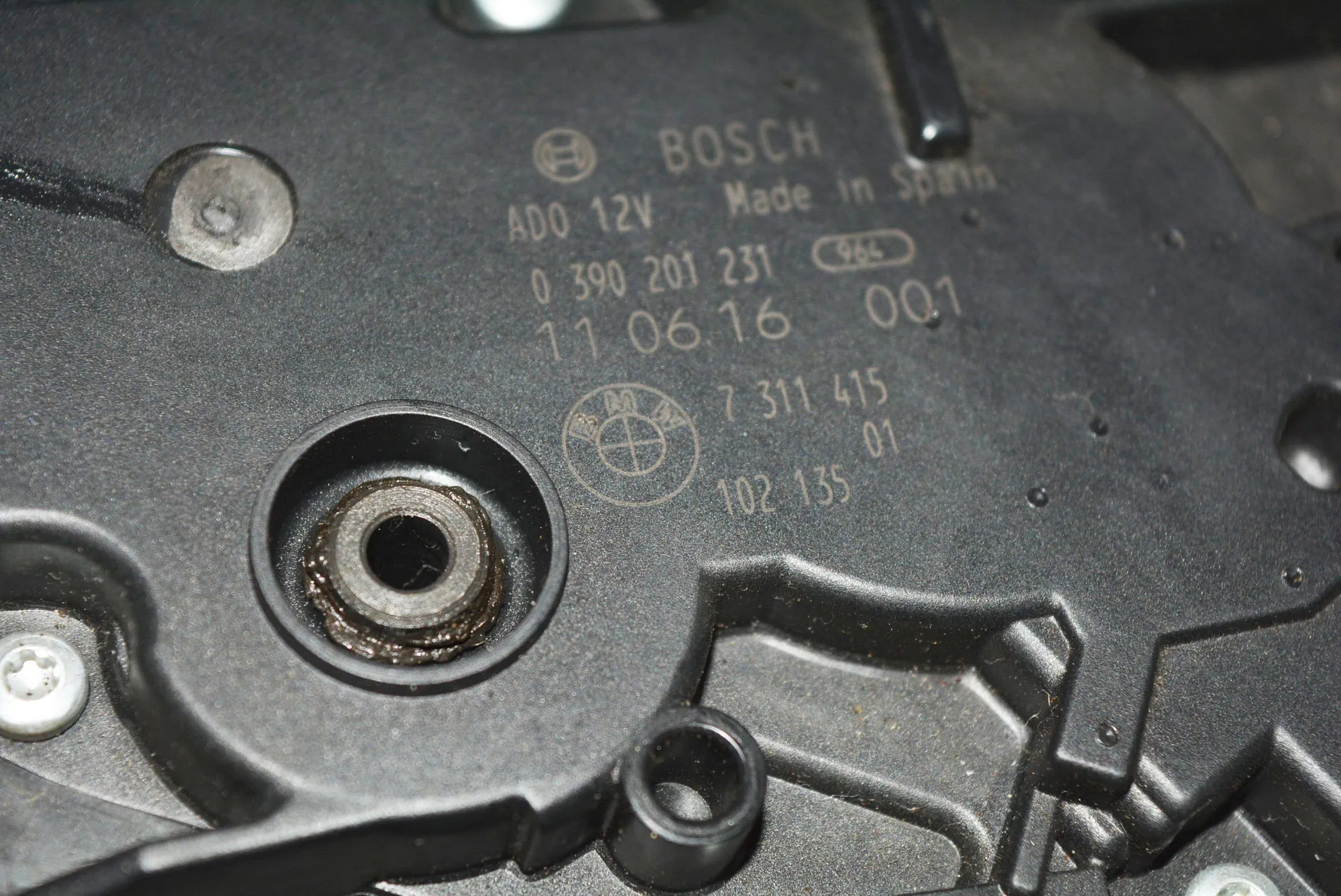 Tailgate Window Wiper Motor – OEM 7311415 · BMW 5 Touring (F11) 530 d xDrive 2011 – 4