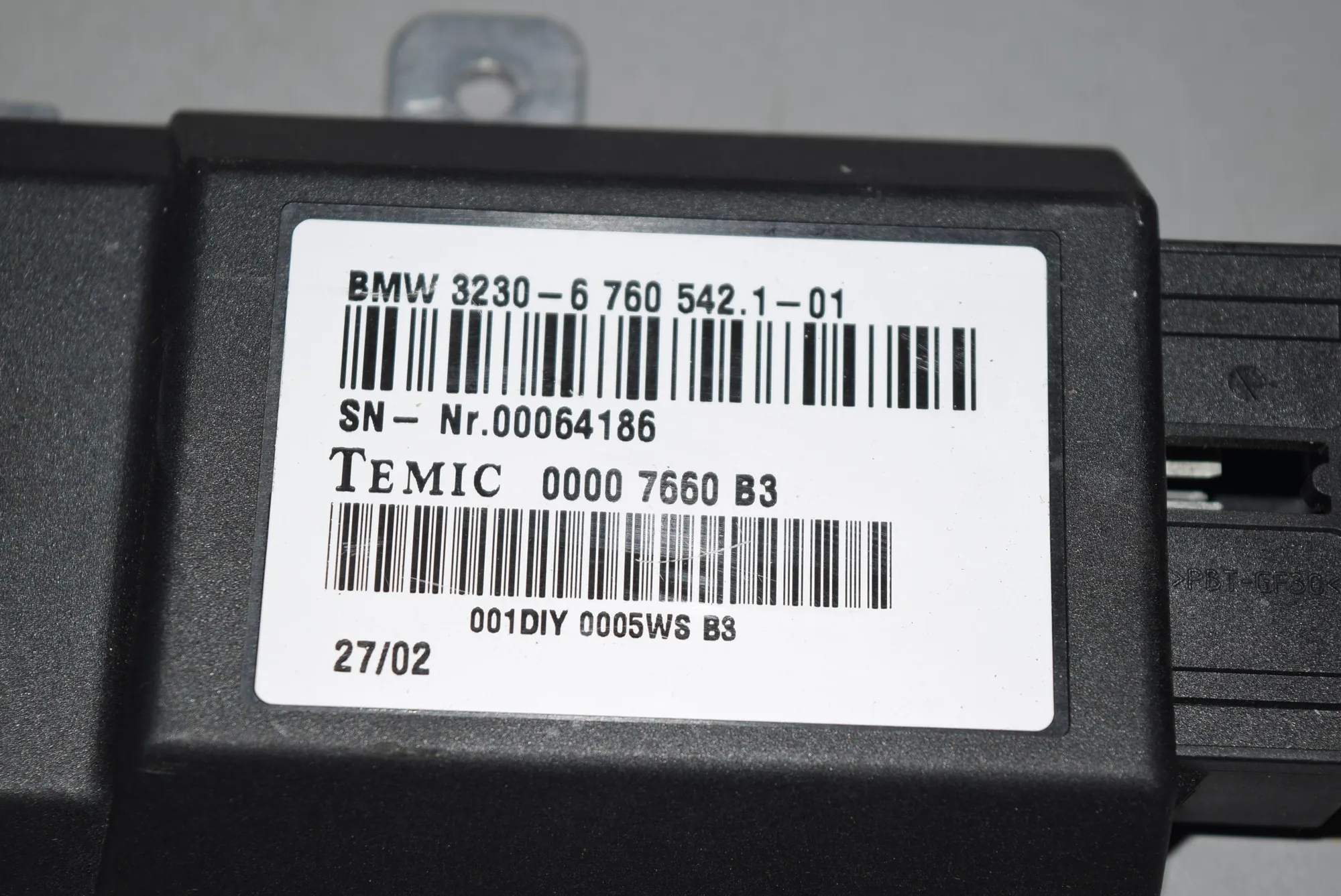 Other Control Units – OEM 6760542 · BMW 7 (E65, E66, E67) BMW 7 (E65, E66, E67) 735 i, Li 2002 – 2