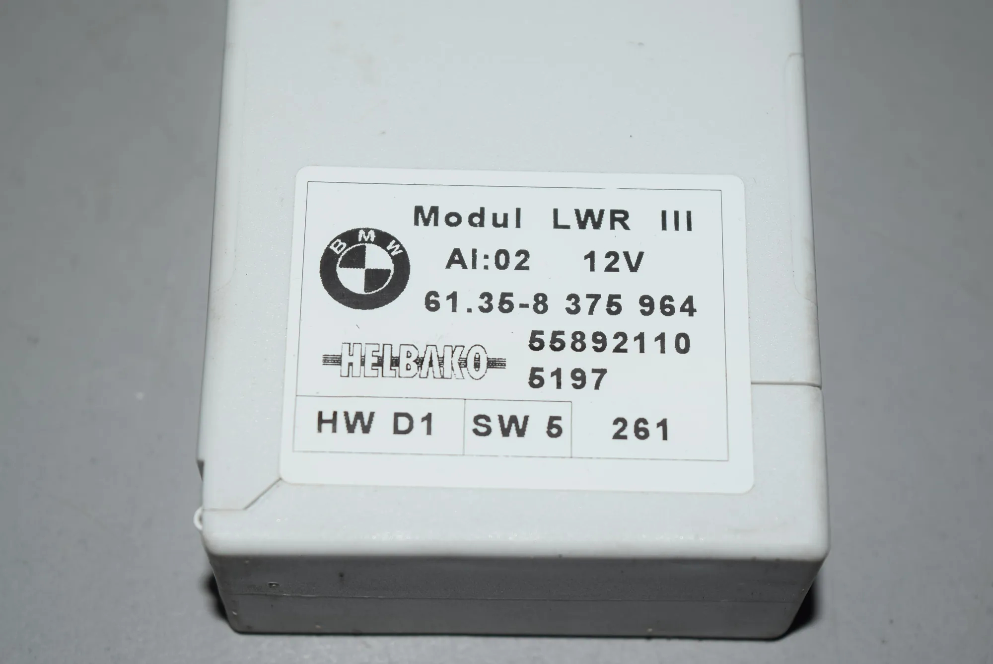 Other Control Units – OEM 8375964 · BMW X5 (E53) BMW X5 (E53) 3.0 i 2001 – 3