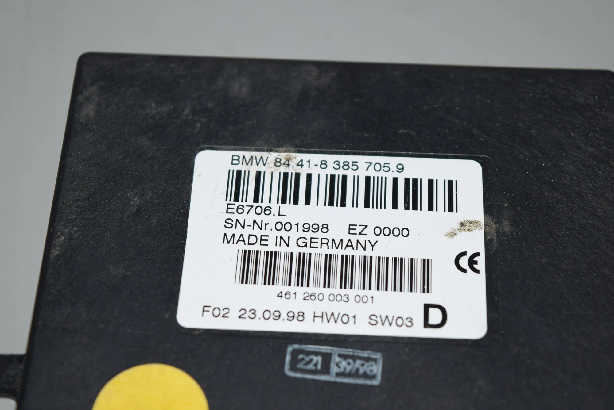 Other Control Units – OEM 8385705 · BMW 5 (E39) BMW 5 (E39) 1998 – 2
