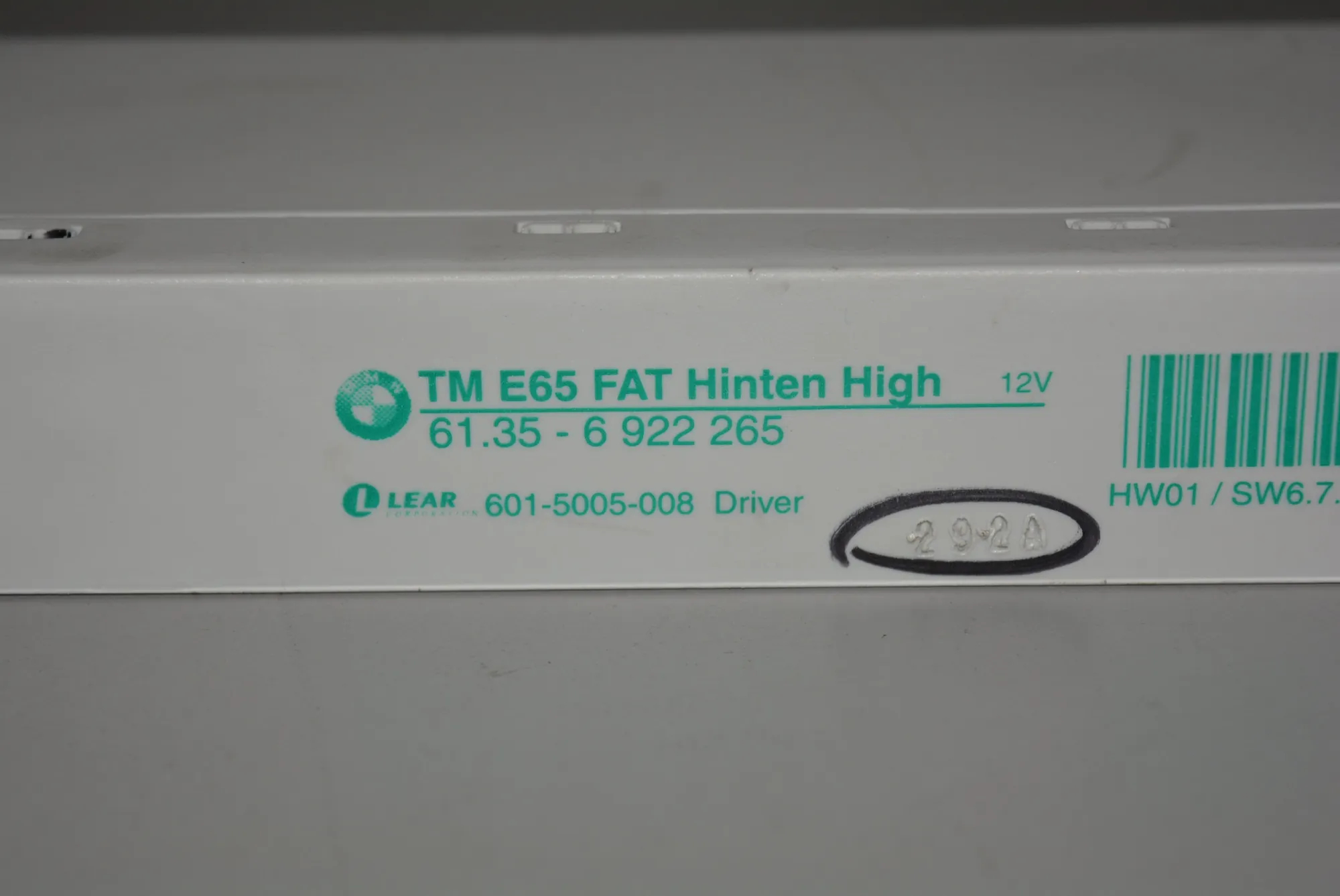 Rear Right Door Control Unit – OEM 61356922265 · BMW 7 (E65, E66, E67) BMW 7 (E65, E66, E67) 2002 – 4