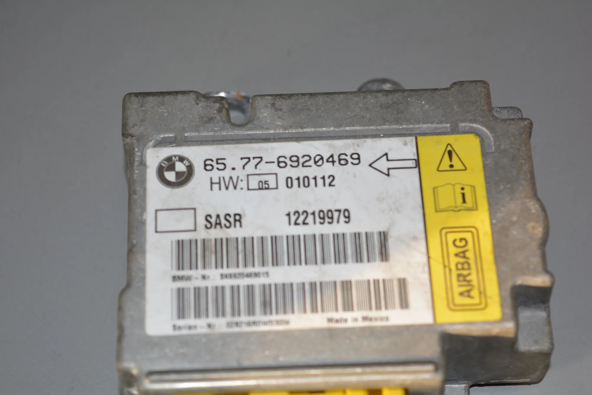 SRS Control Unit – OEM 6920469 · BMW 7 (E65, E66, E67) BMW 7 (E65, E66, E67) 2002 – 4