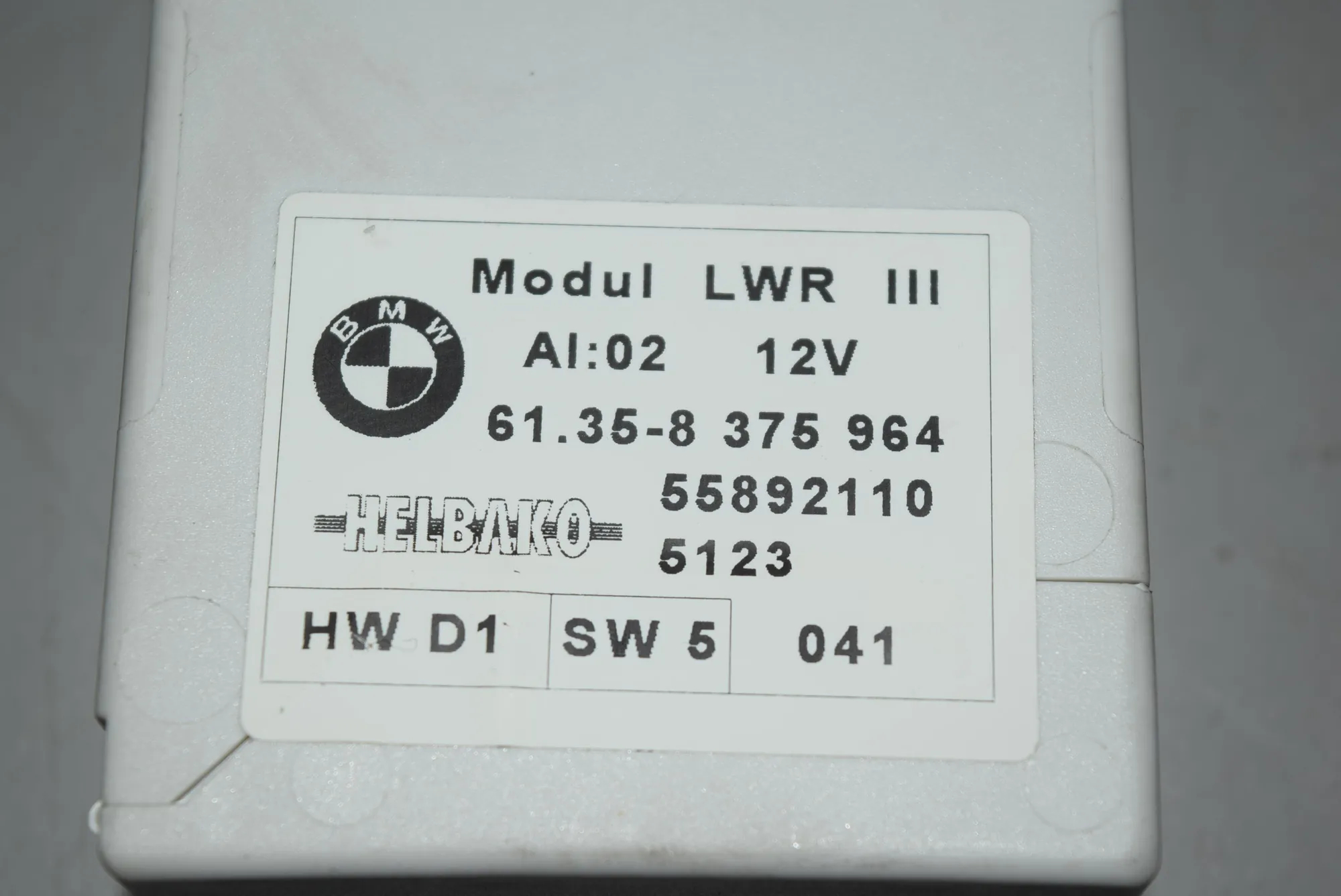 Other Control Units – OEM 8375964 · BMW 5 Touring (E39) 530 d 2001 – 3