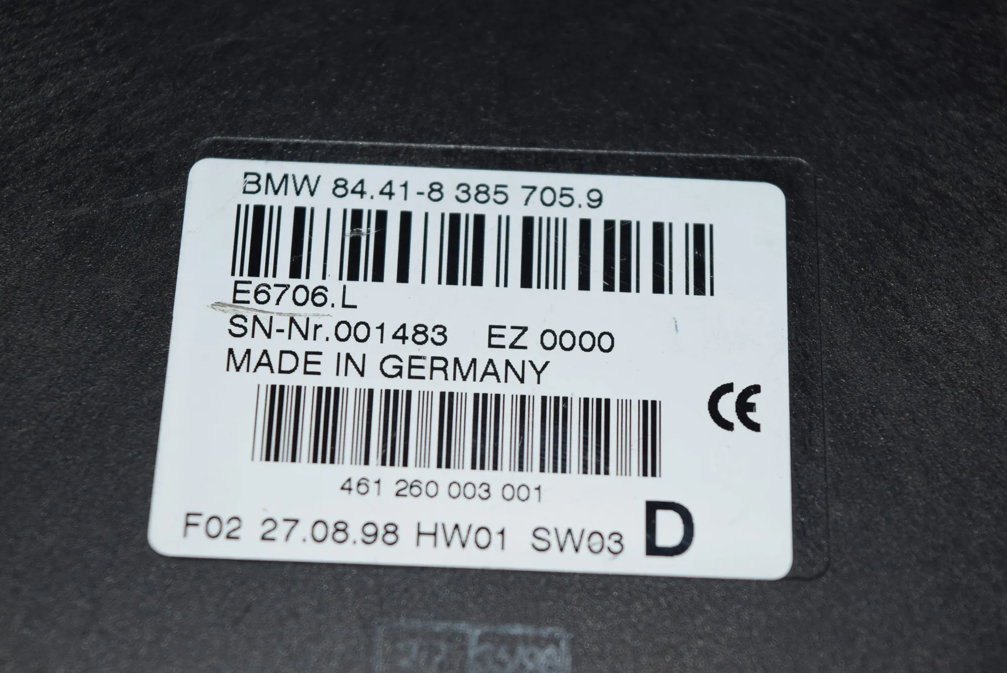 Other Control Units – OEM 8385705 · BMW 5 (E39) BMW 5 (E39) 1998