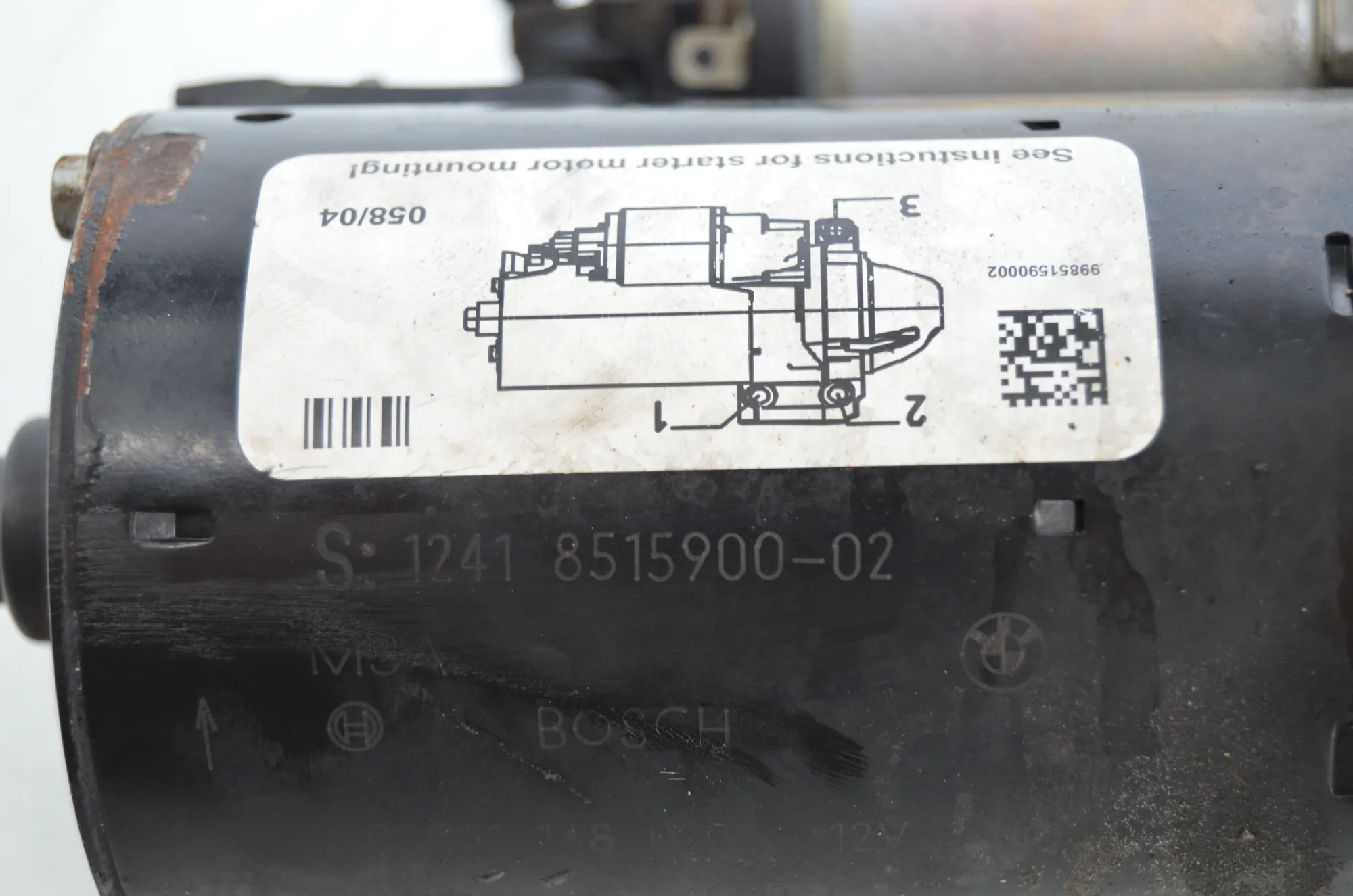 Starter Motor – OEM 8515900 · BMW 3 Touring (F31) 330 d 2013 – 4
