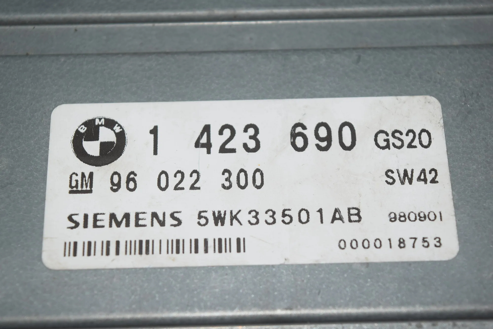 Gearbox Control Unit – OEM 14236901423809 · BMW 5 Touring (E39) BMW 5 Touring (E39) 530 d 1998 – 4
