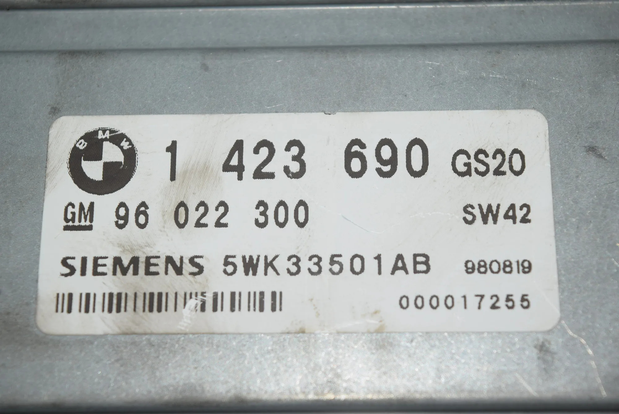 Gearbox Control Unit – OEM 14236901423809 · BMW 5 Touring (E39) BMW 5 Touring (E39) 530 d 1998 – 3