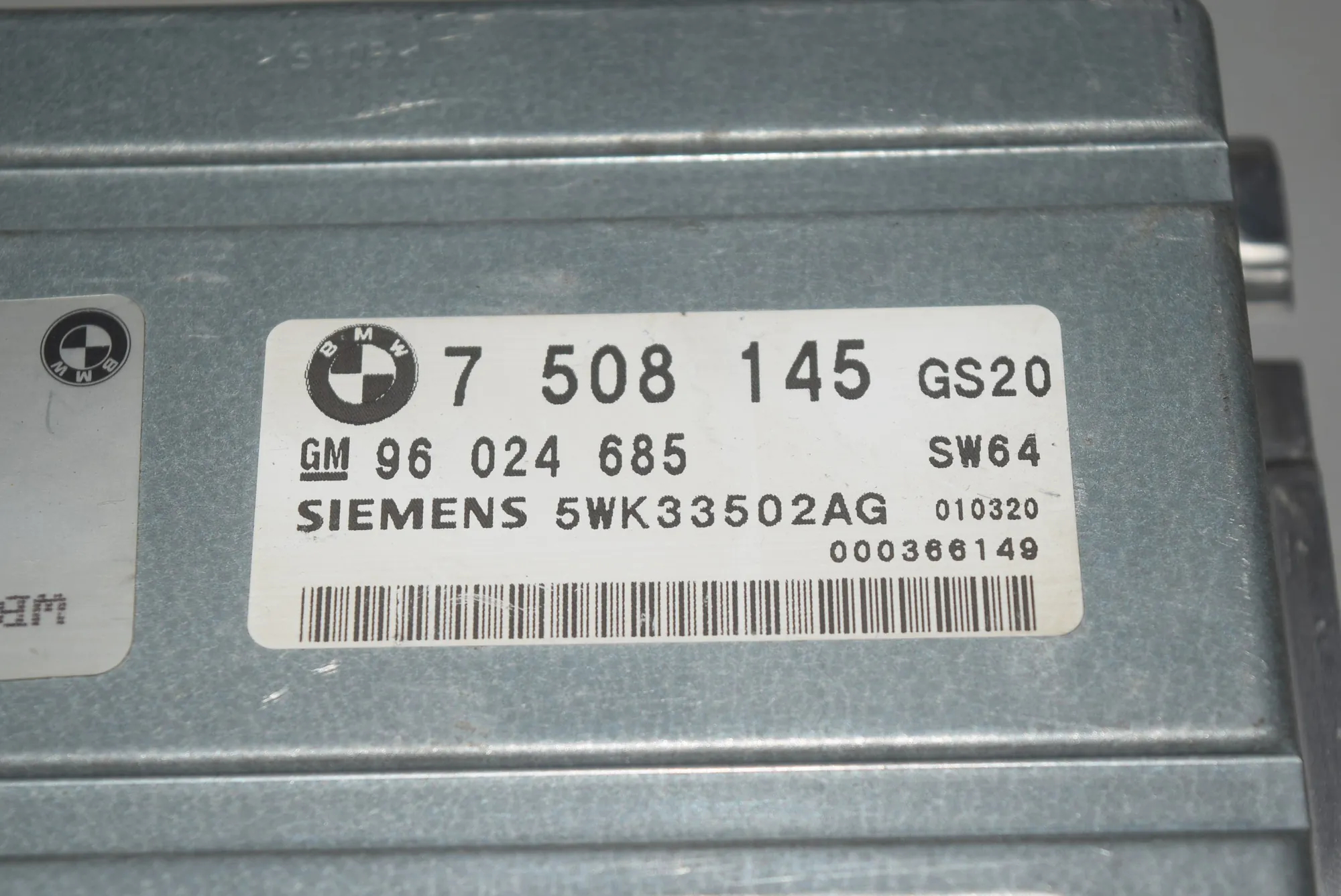 Gearbox Control Unit – OEM 75081457513822 · BMW 5 Touring (E39) BMW 5 Touring (E39) 530 d 2001 – 4