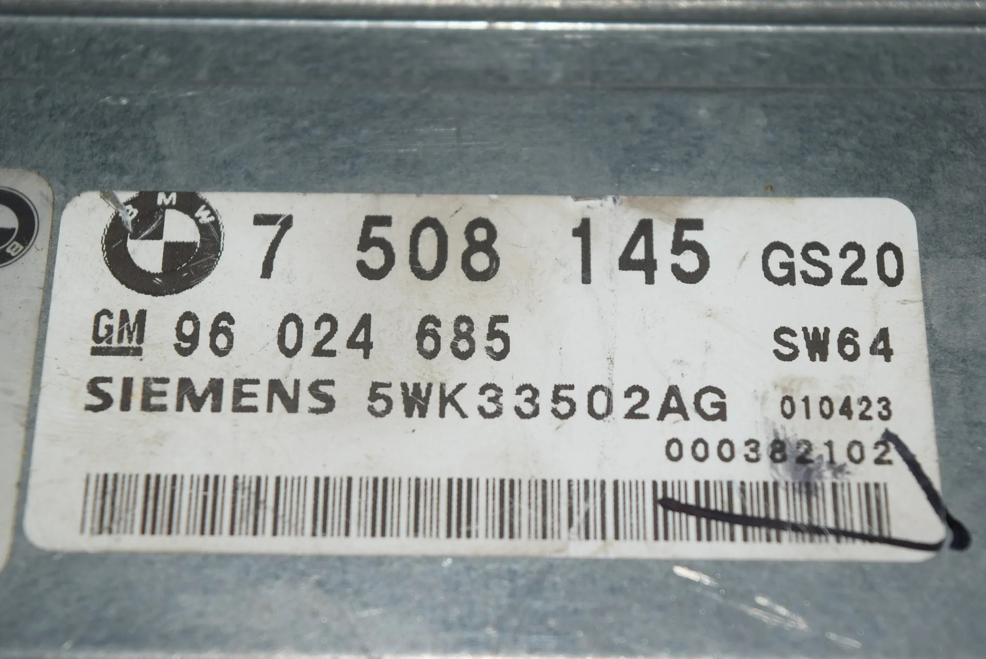 Gearbox Control Unit – OEM 75081457513820 · BMW 5 (E39) BMW 5 (E39) 525 d 2001 – 5