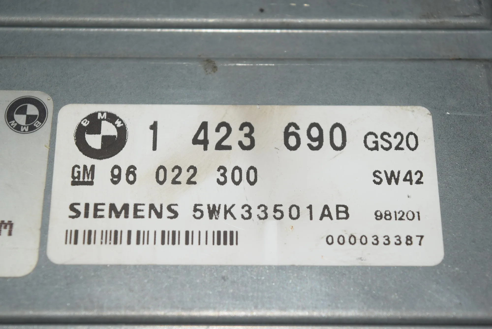 Gearbox Control Unit – OEM 1423690 · BMW 5 Touring (E39) BMW 5 Touring (E39) 530 d 1998 – 2