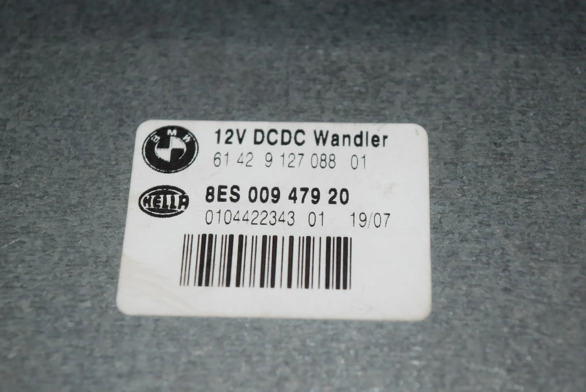 Other Control Units – OEM 9127088 · BMW 1 (E87) BMW 1 (E87) 120 d 2007 – 4