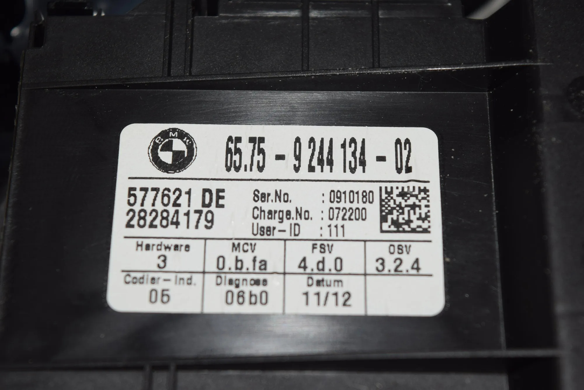Interior Lighting – OEM 9244134 · BMW 3 Touring (E91) BMW 3 Touring (E91) 320 d 2010 – 5