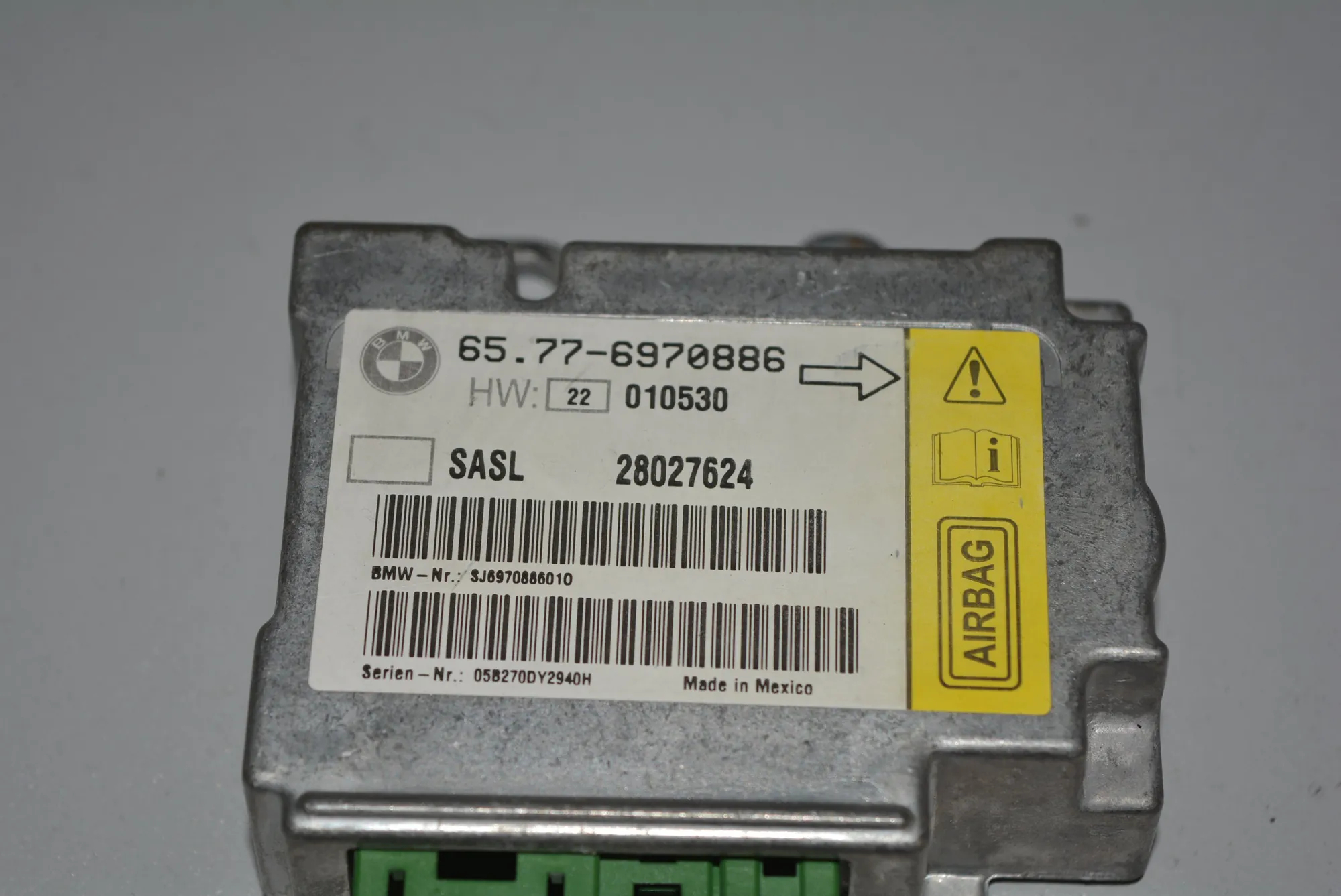 SRS Control Unit – OEM 6970886 · BMW 7 (E65, E66, E67) BMW 7 (E65, E66, E67) 730 Ld 2005 – 4