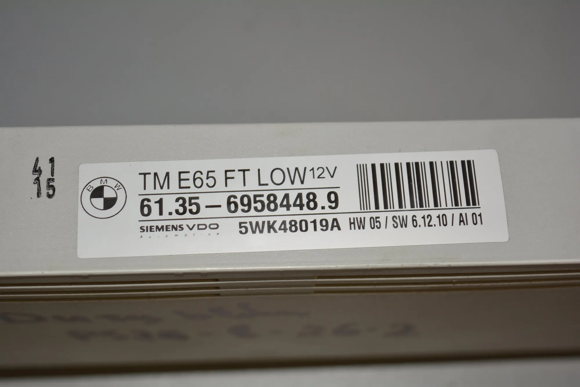 Front Left Door Control Unit – OEM 6958448 · BMW 7 (E65, E66, E67) BMW 7 (E65, E66, E67) 730 Ld 2005 – 4