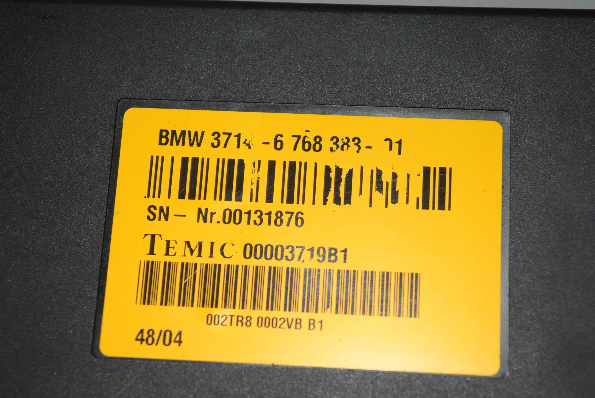 Other Control Units – OEM 6768383 · BMW 7 (E65, E66, E67) BMW 7 (E65, E66, E67) 730 d 2004 – 4