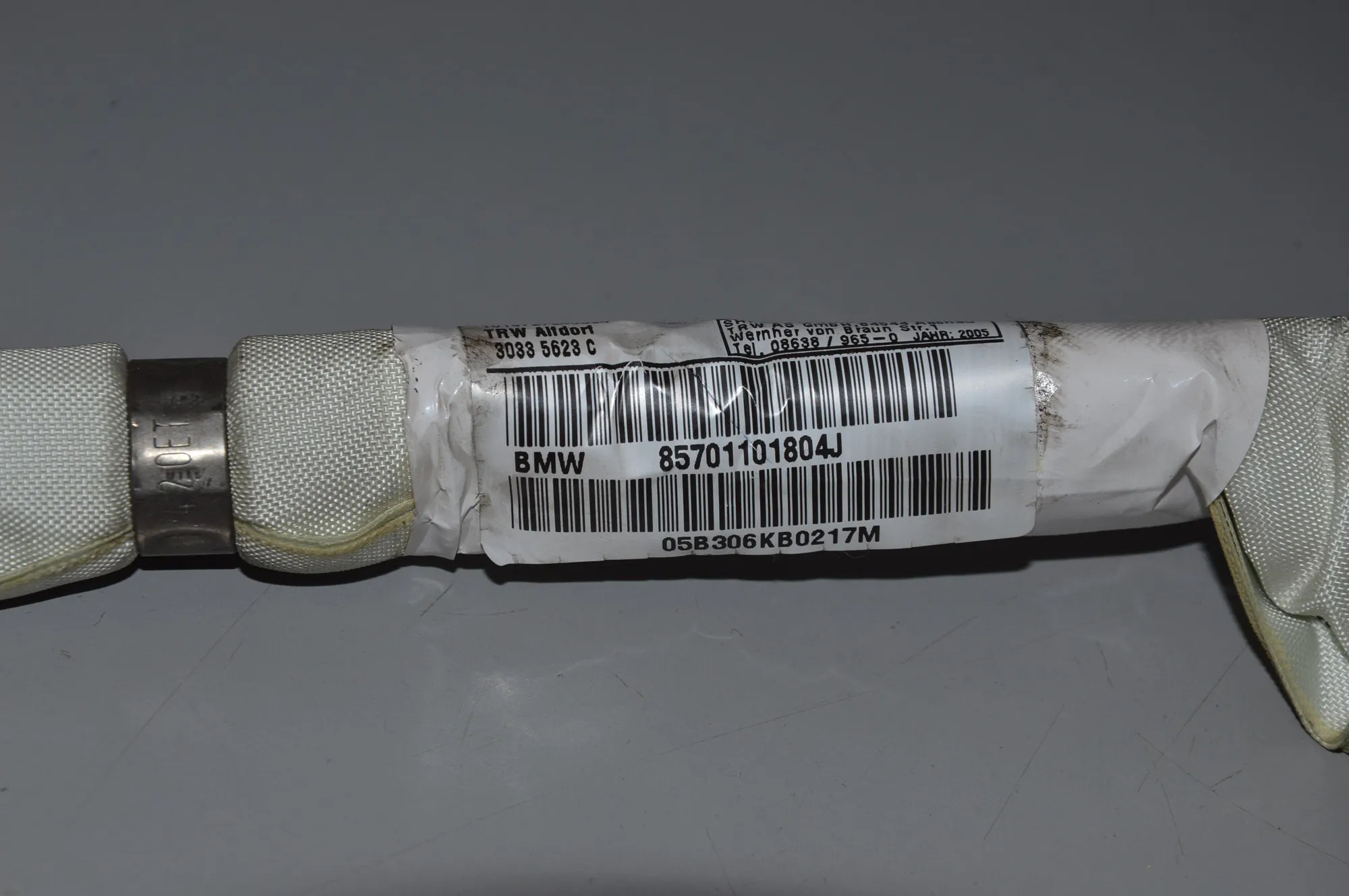 Right Side Roof Safety Curtain SRS – OEM 7011018 · BMW 7 (E65, E66, E67) BMW 7 (E65, E66, E67) 730 Ld 2005