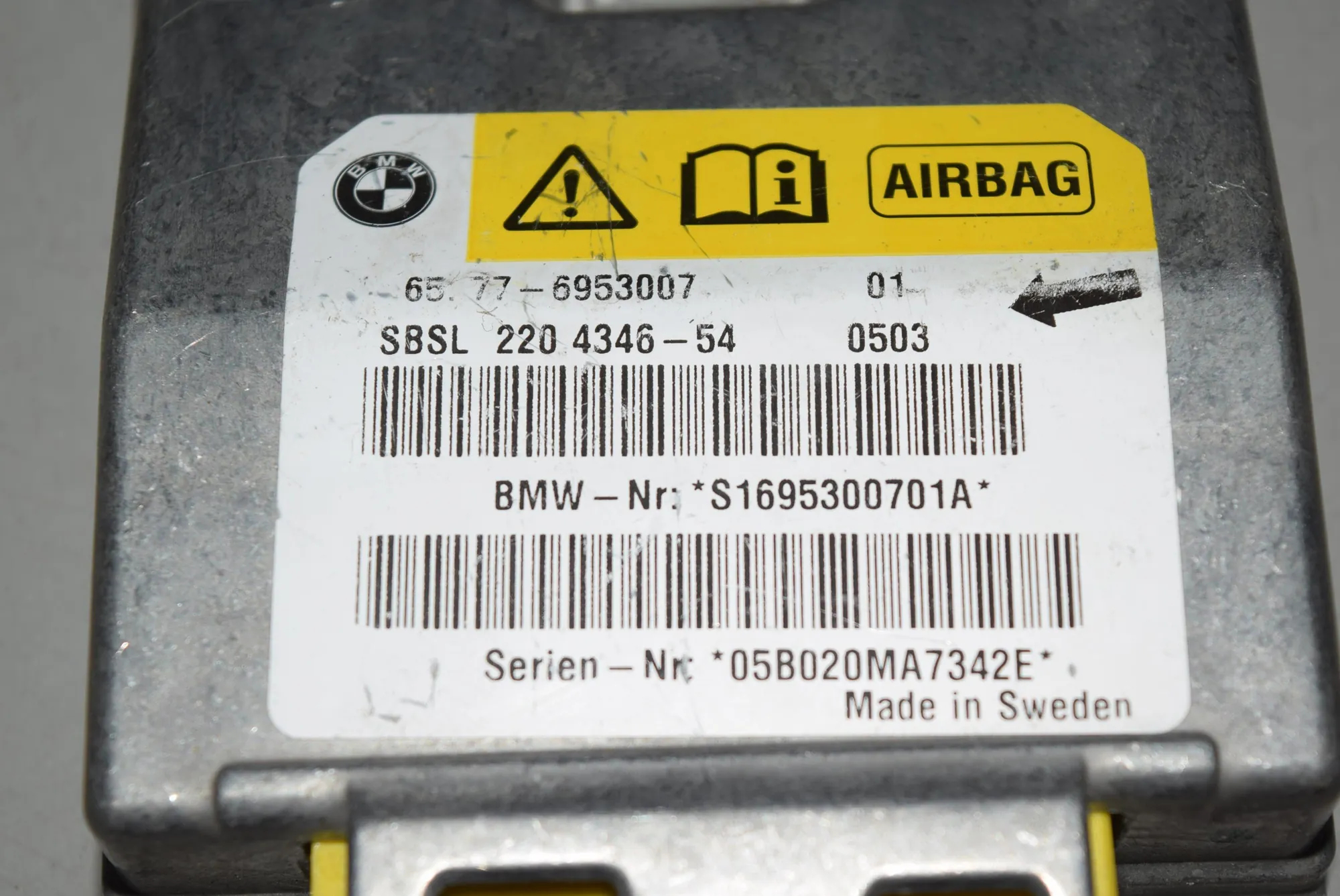 SRS Control Unit – OEM 6953007 · BMW 5 (E60) BMW 5 (E60) 2005 – 4