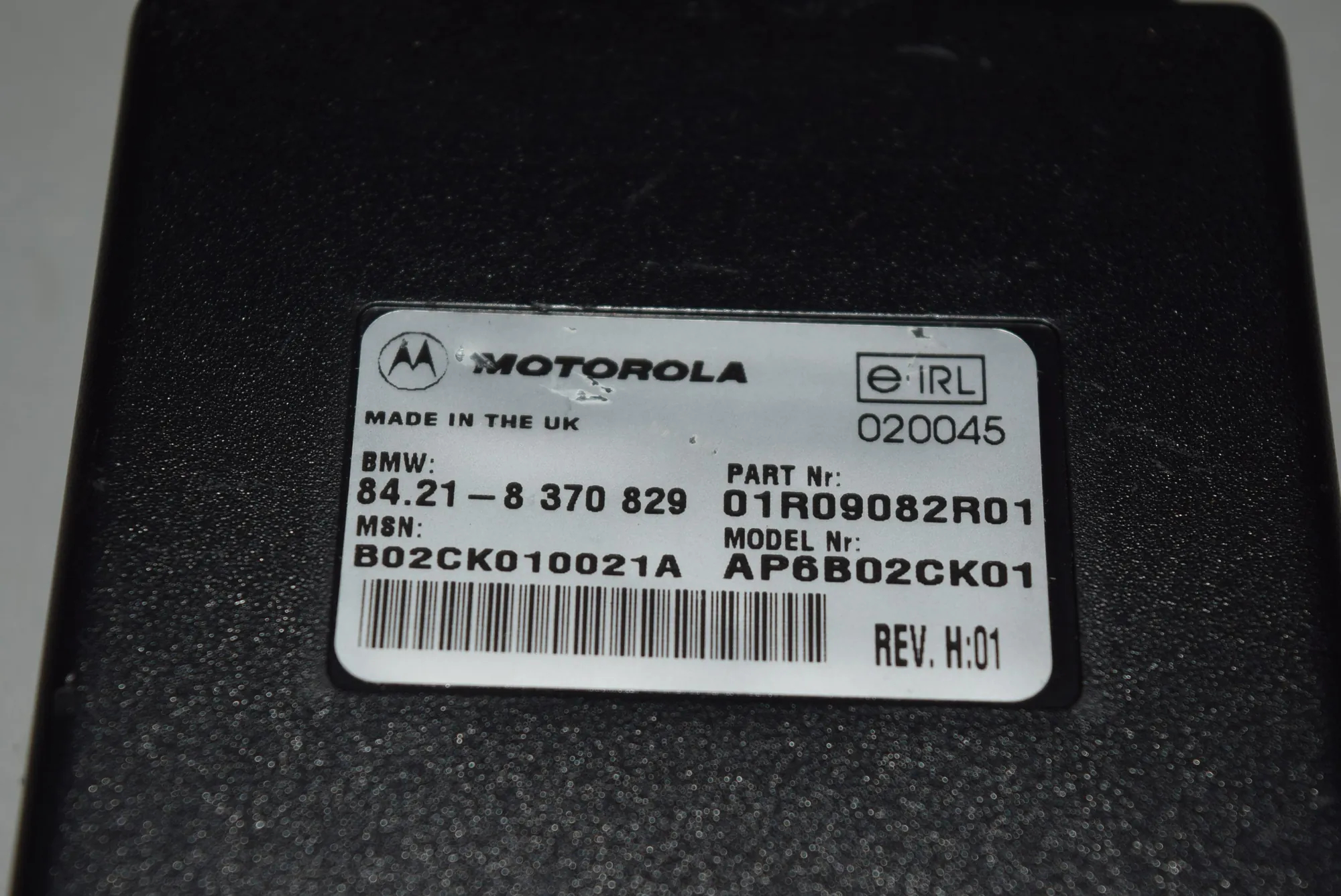 Other Control Units – OEM 8370829 · BMW 7 (E38) BMW 7 (E38) 728 i, iL 1999 – 4