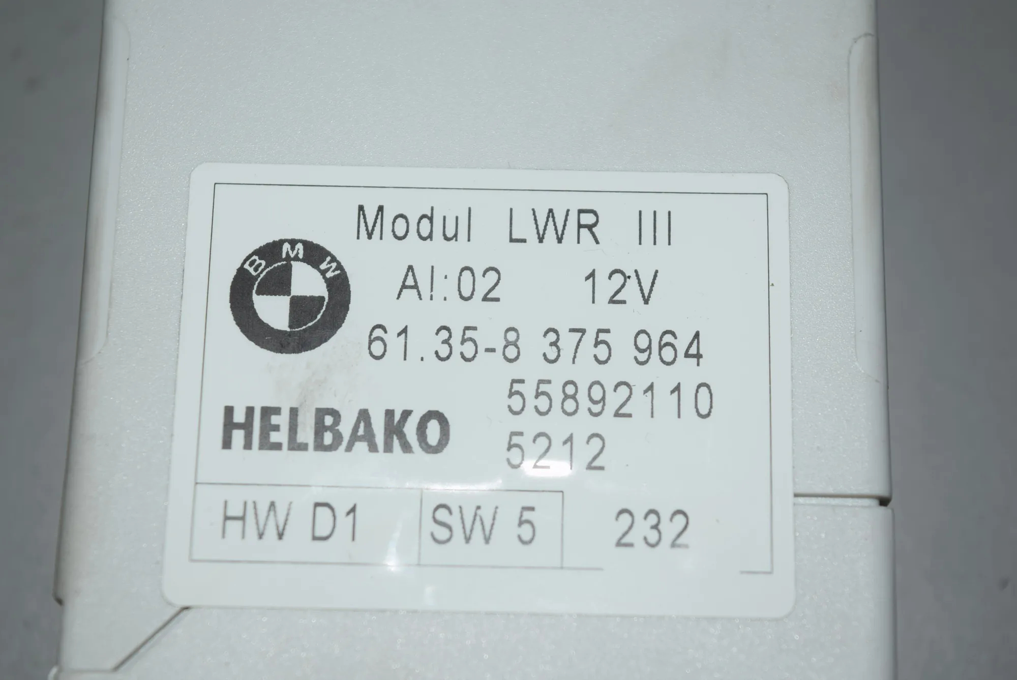 Other Control Units – OEM 8375964 · BMW X5 (E53) BMW X5 (E53) 4.6 is 2002 – 4
