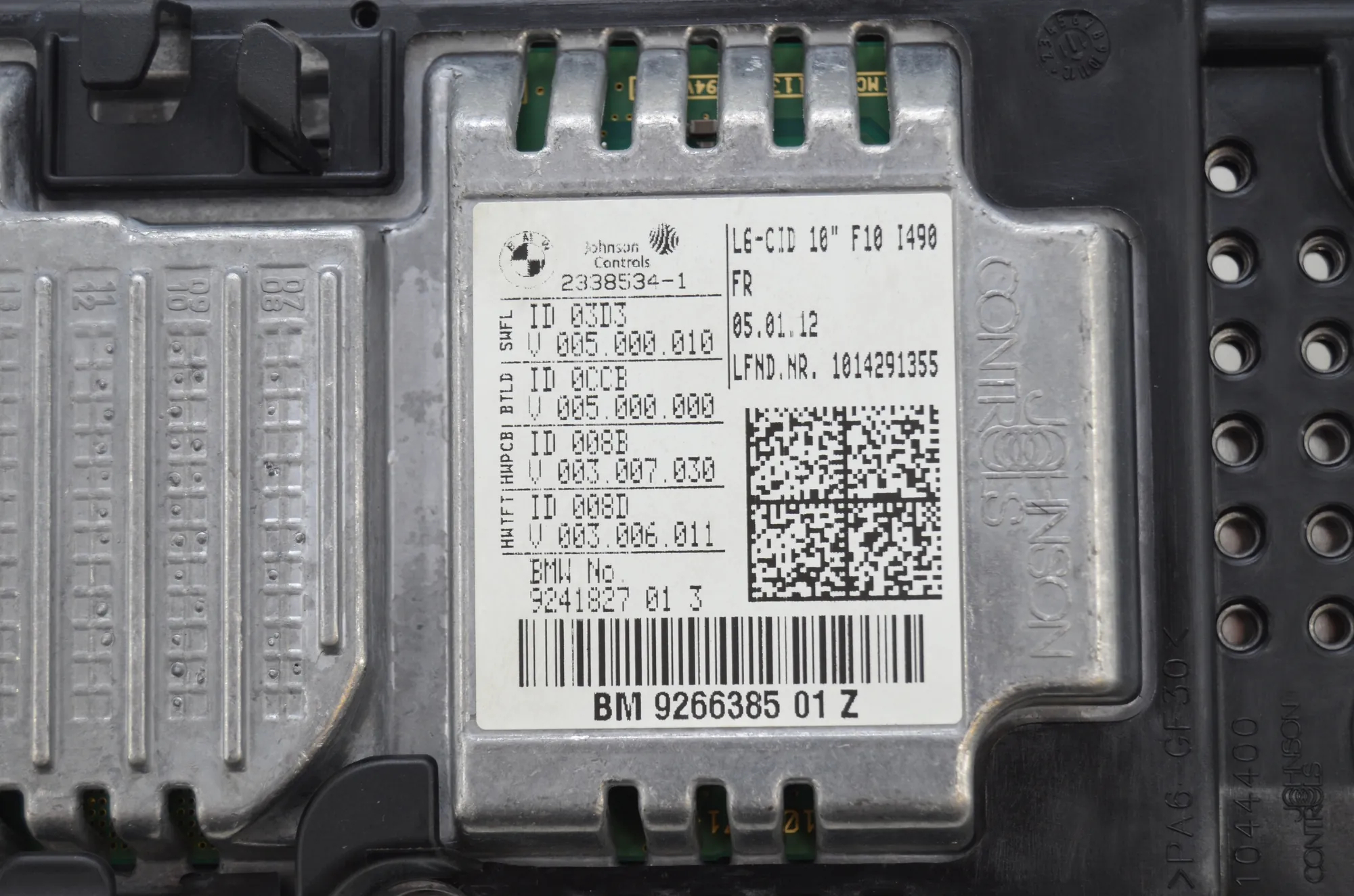 Navigation System – OEM 9253944 · BMW 5 Touring (F11) 530 d xDrive 2012 – 7