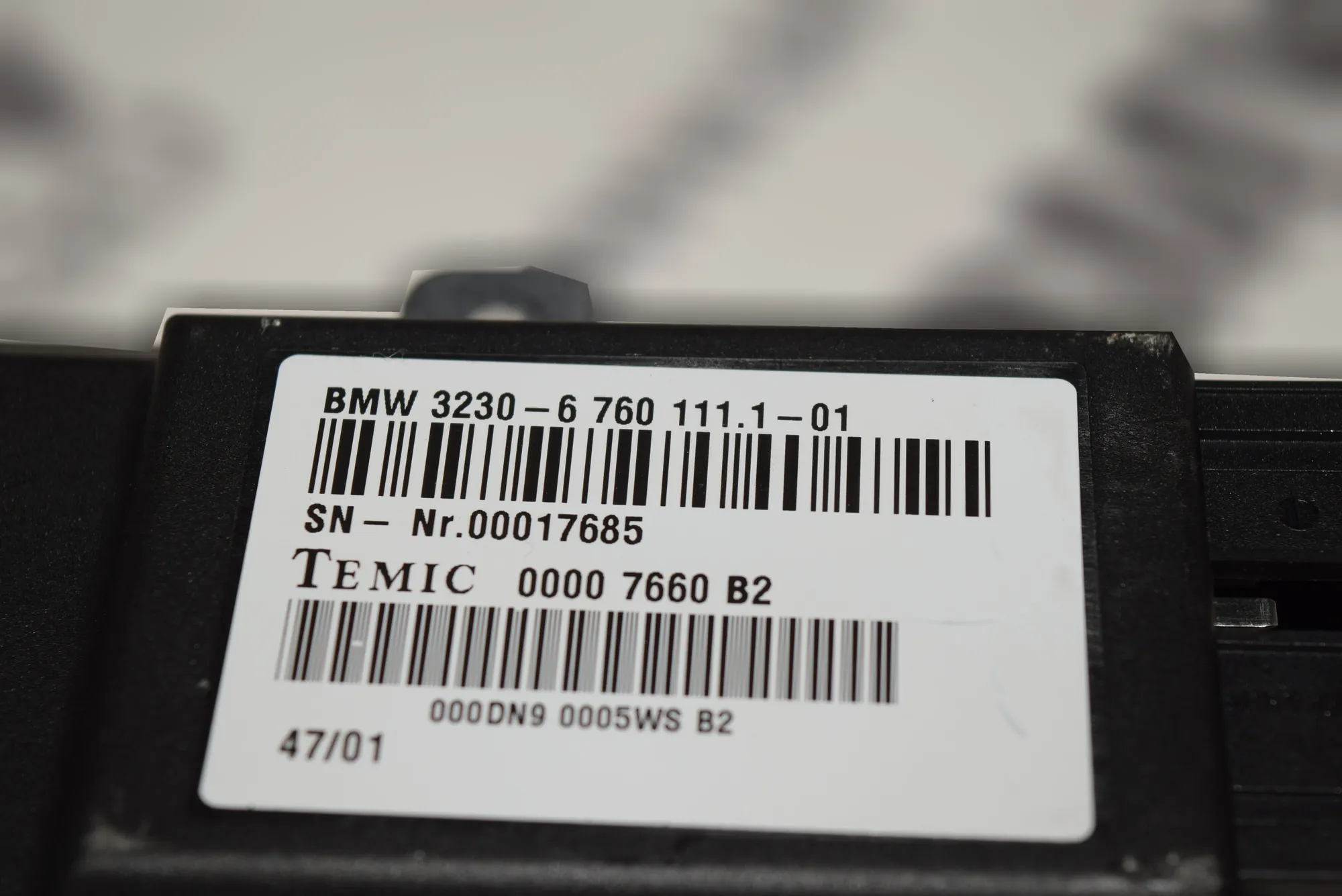 Other Control Units – OEM 6760111 · BMW 7 (E65, E66, E67) 735 i, Li 2001 – 2
