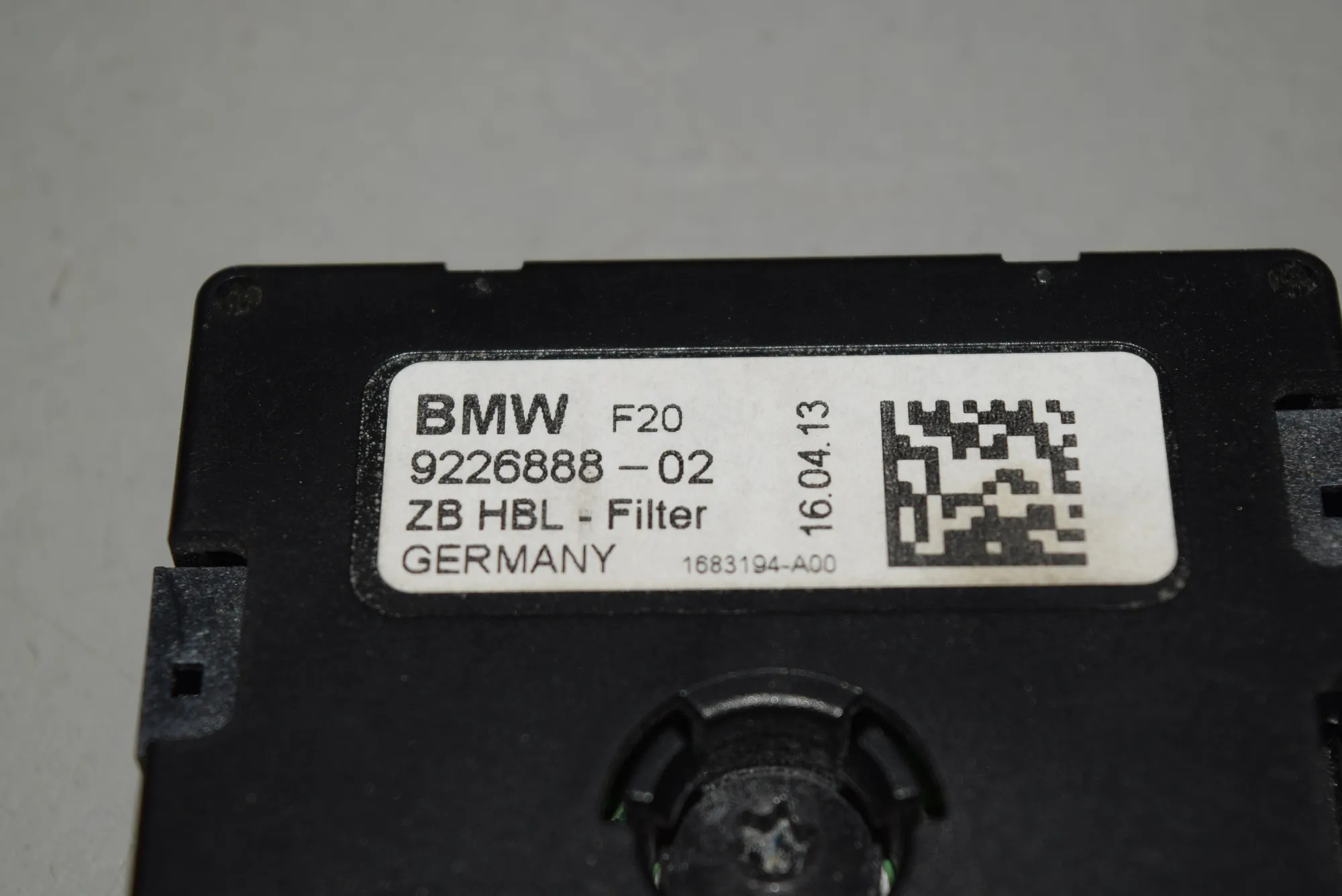 Other Control Units – OEM 9226888 · BMW 1 (F20) 118 d 2013 – 4