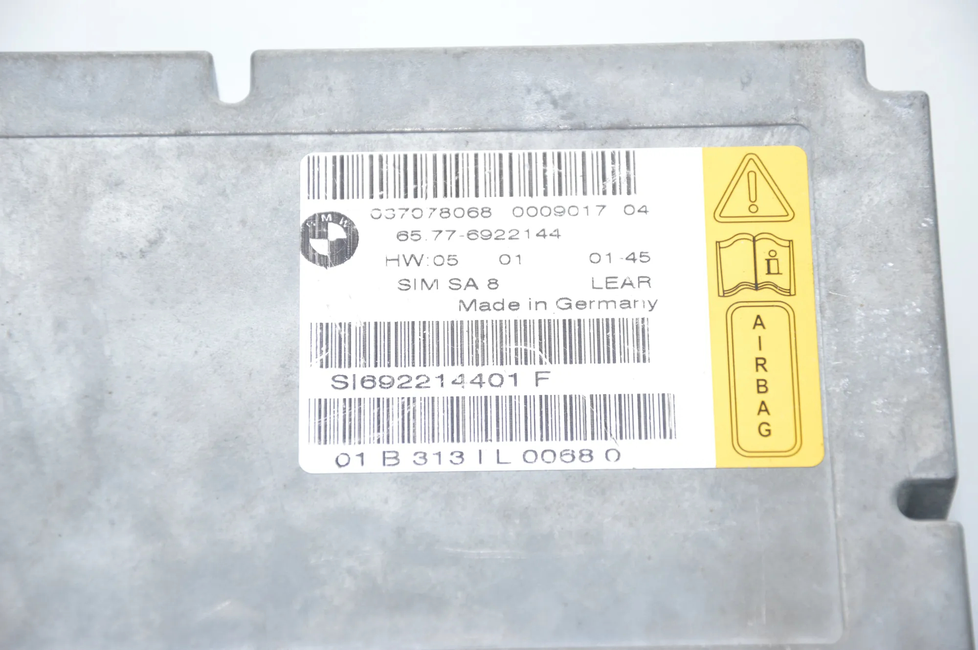 SRS Control Unit – OEM 6922144 · BMW 7 (E65, E66, E67) 730 Ld 2005 – 6