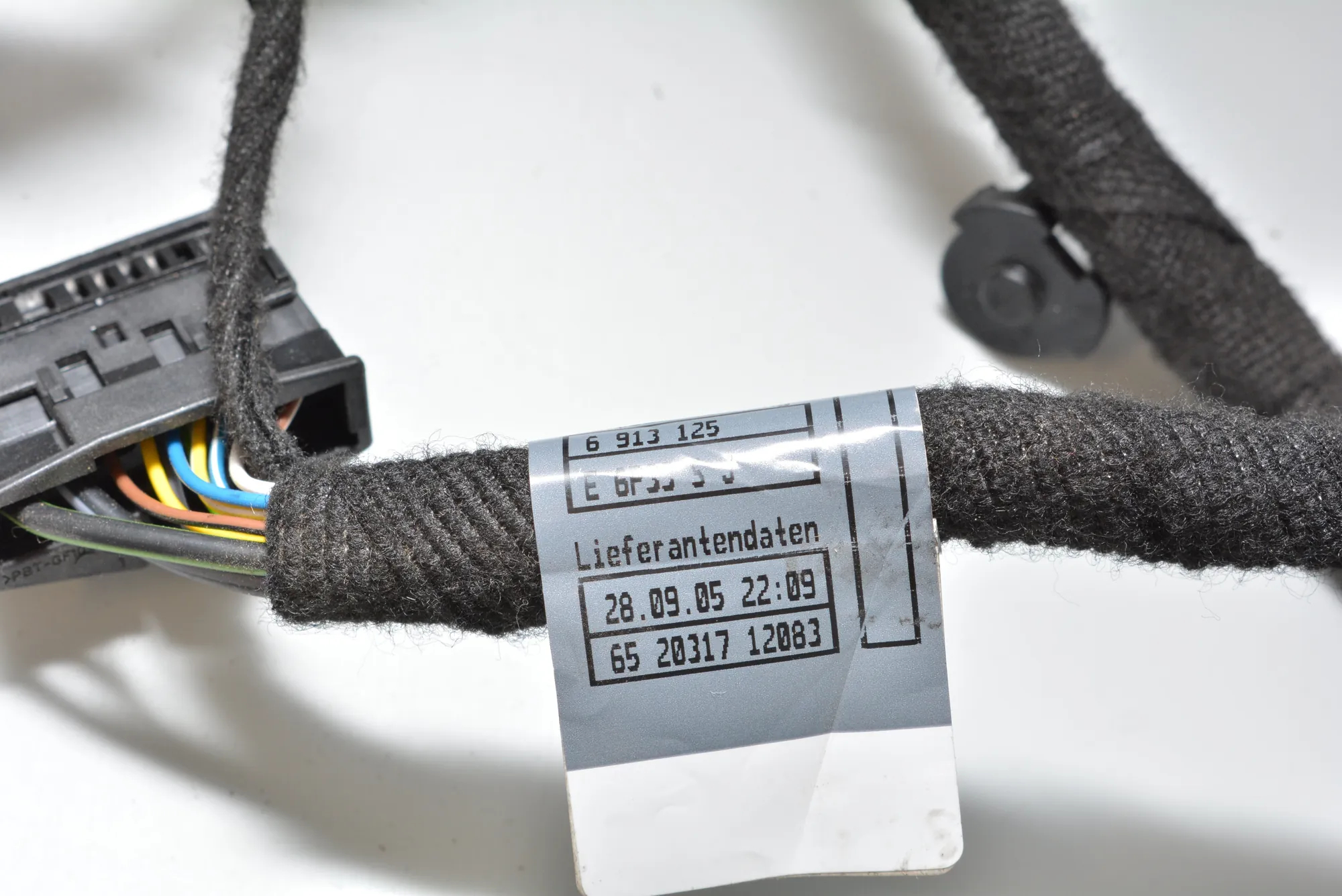 Front Right Door Wiring – OEM 6913125 · BMW 7 (E65, E66, E67) 750 i, Li 2005 – 7
