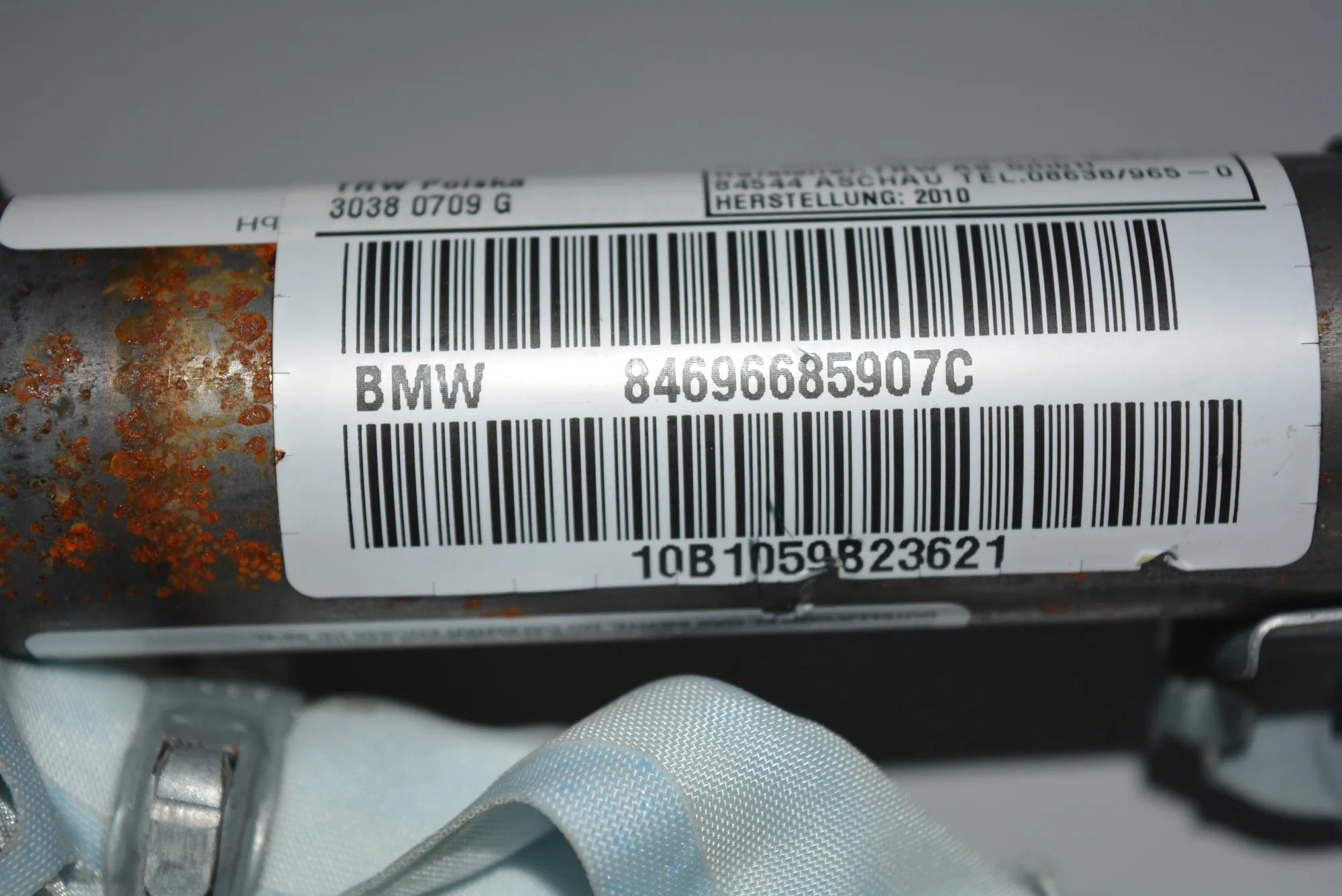 Left Side Roof Safety Curtain SRS – OEM 6966859 · BMW 3 Touring (E91) 330 d xDrive 2010 – 3