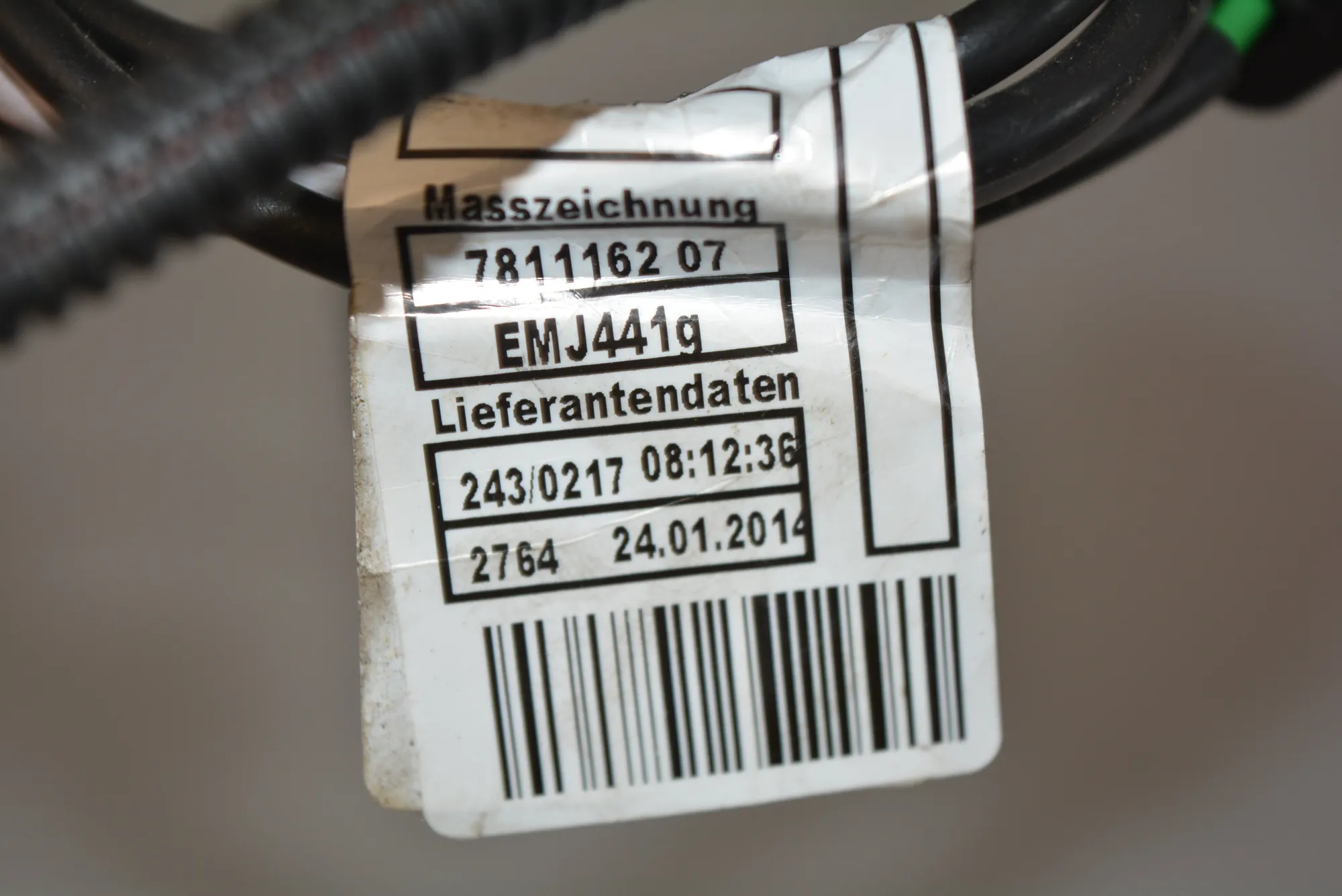 Cable Harness – OEM 755806120678111637811162 · BMW 5 Touring (F11) BMW 5 Touring (F11) 520 d xDrive 2014 – 7
