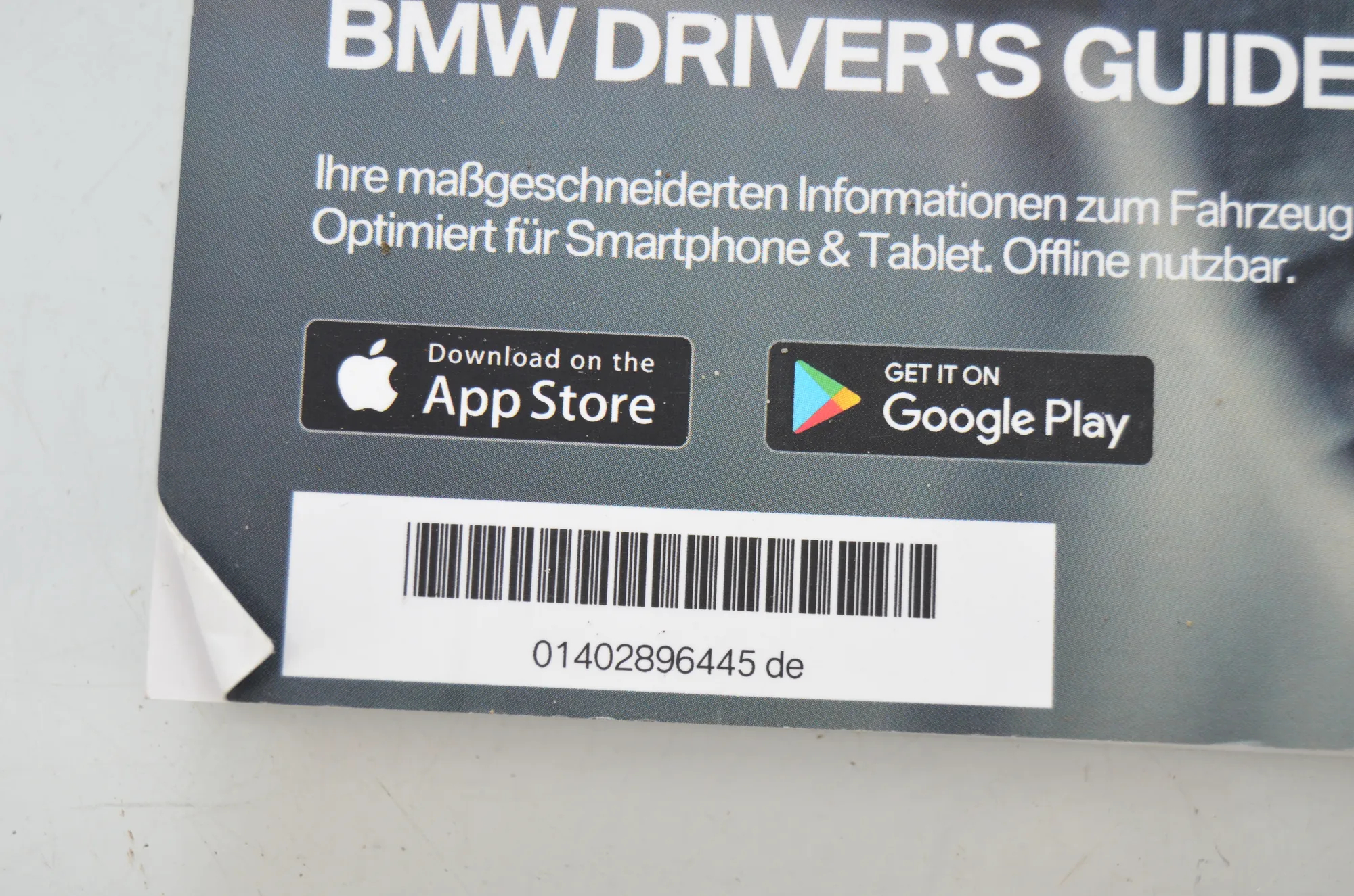 Manual Service Book – OEM 2896445 · BMW 2 Gran Tourer (F46) 216 i 2018 – 4