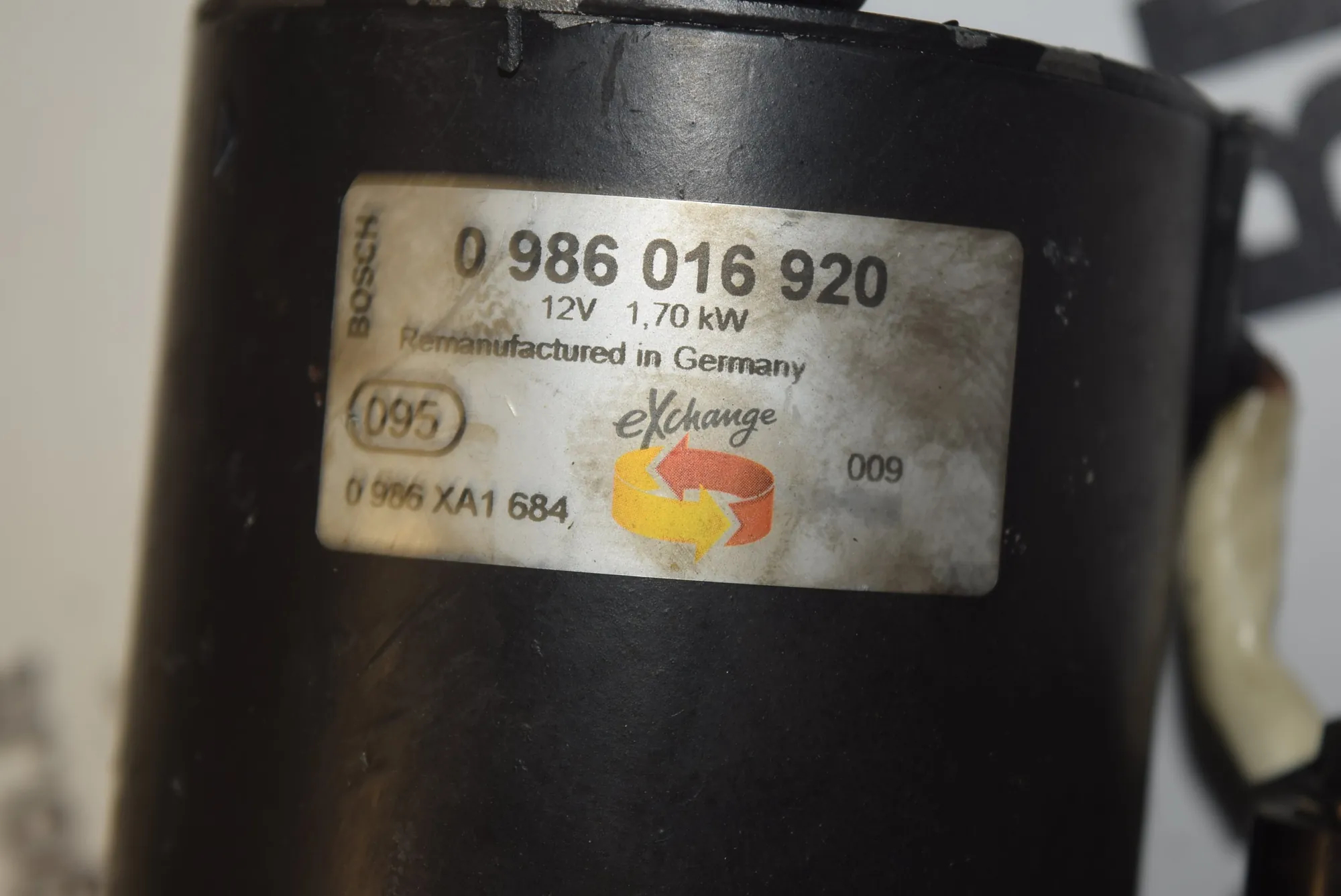 Starter Motor – OEM 0986016 · BMW X5 (E53) 4.6 is 2003 – 2