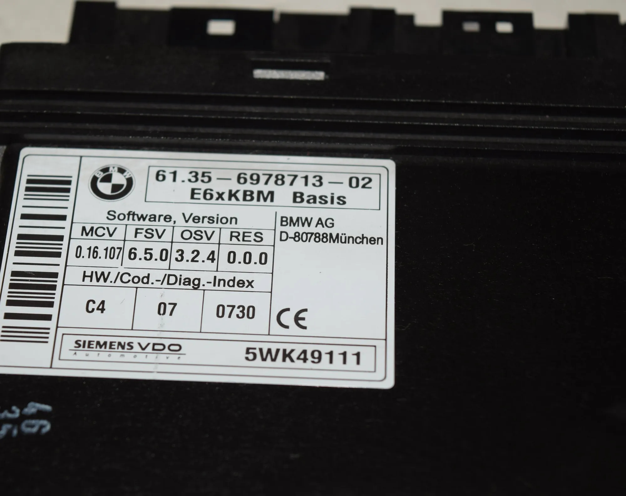 KGM/KBM – OEM 6978713 · BMW 5 (E60) M5 2005 – 3