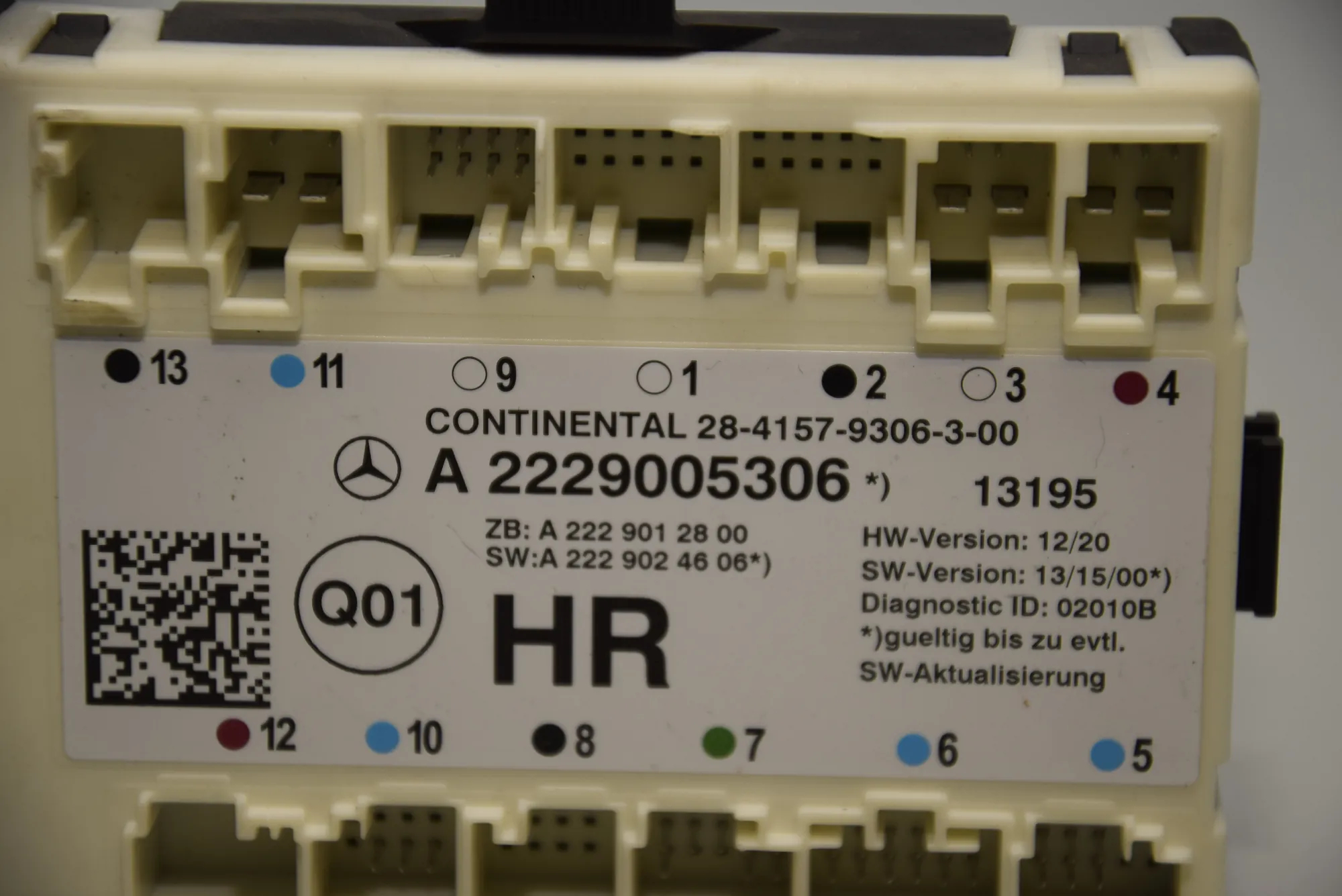 Rear Right Door Control Unit – OEM A2229005306 · MERCEDES-BENZ S (W222, V222, X222) (2013 - -) S 350 BlueTEC / d (222.132, 222.032, 222.123) 2013 – 3