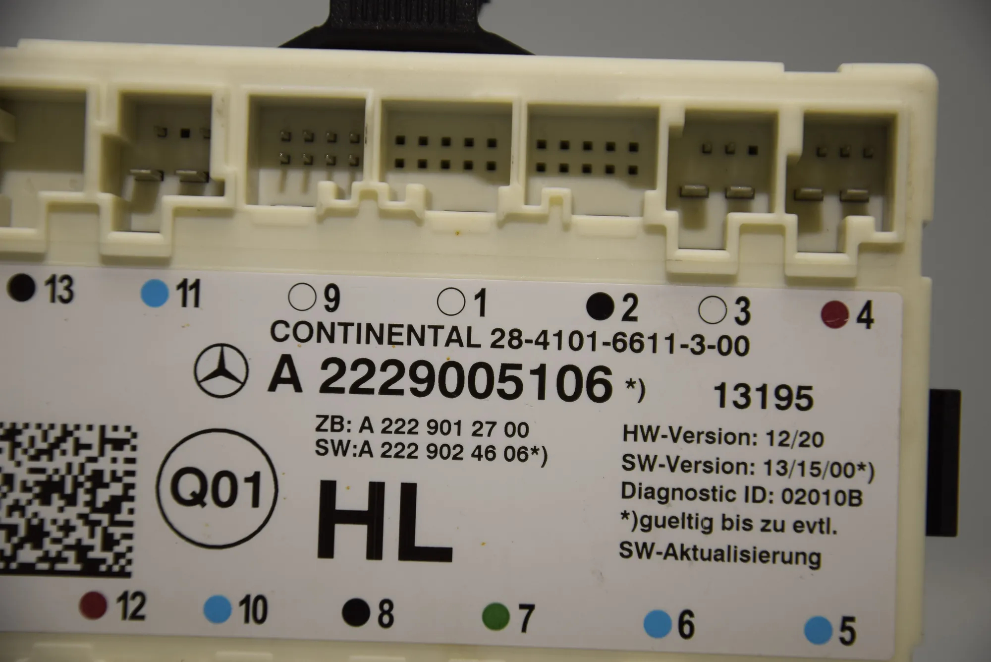 Rear Left Door Control Unit – OEM A2229005106 · MERCEDES-BENZ S (W222, V222, X222) (2013 - -) S 350 BlueTEC / d (222.132, 222.032, 222.123) 2013 – 3