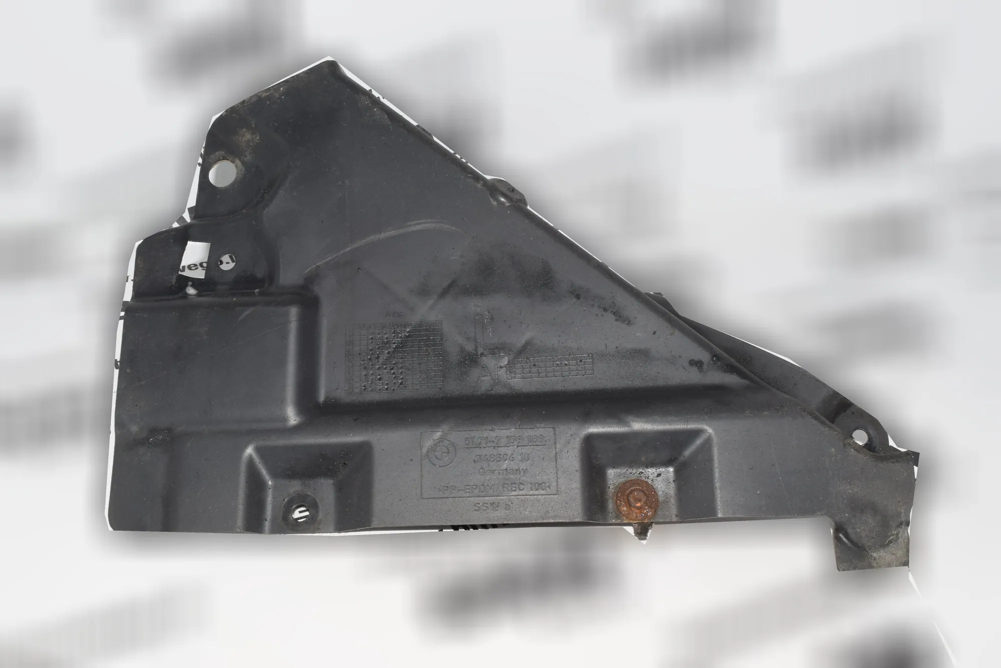 Front Left Arch Liner Rear Part – OEM 7159189 · BMW 3 Touring (E91) 320 d 2010