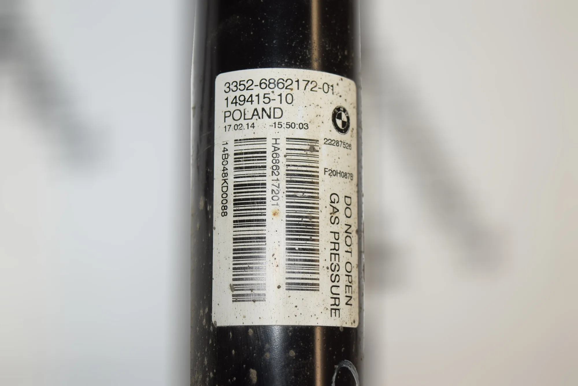 Rear Right Shock Absorber – OEM 6862172 · BMW 1 (F20) 116 d 2014 – 4