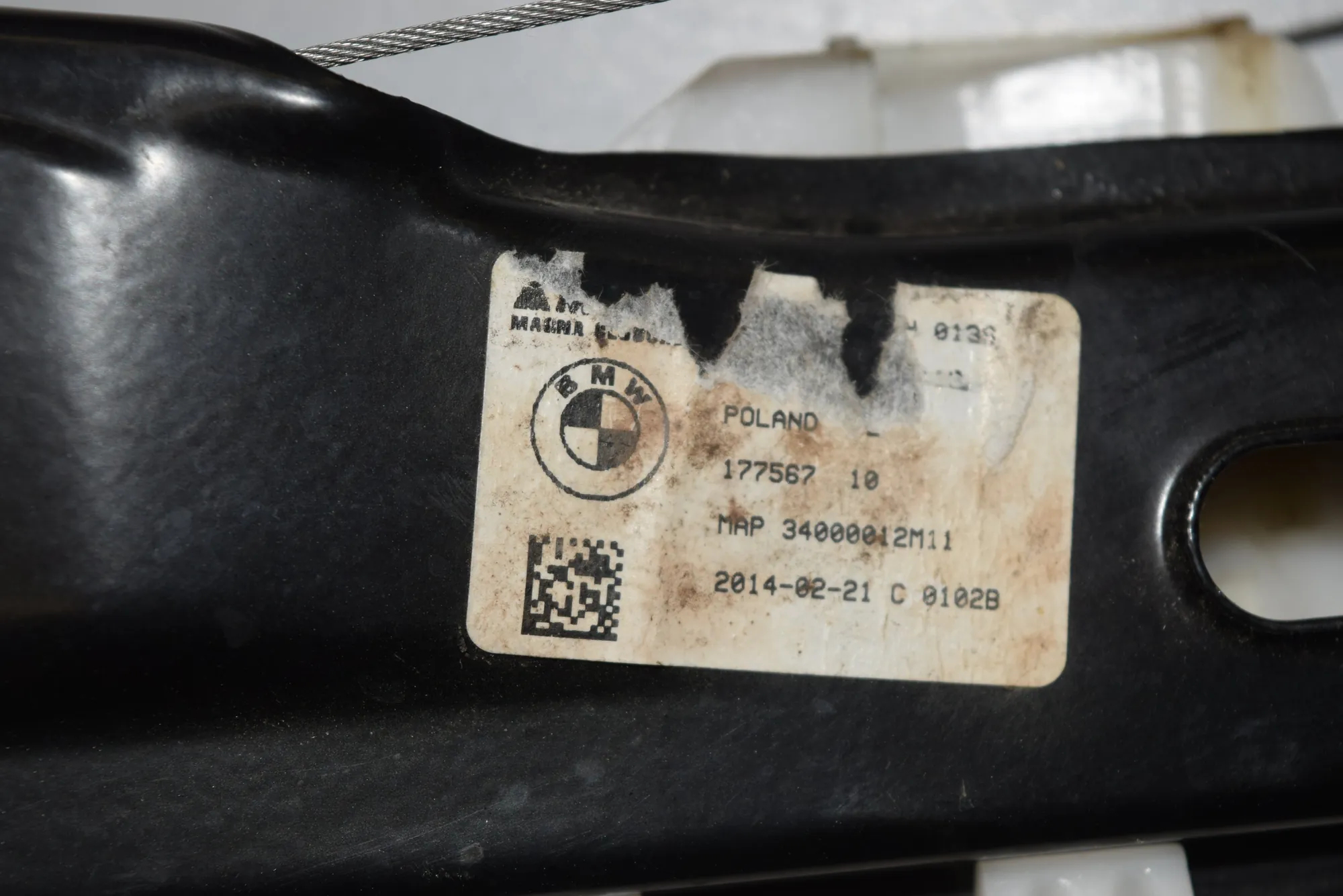 Rear Right Door Window Regulator – OEM NA · BMW 1 (F20) 116 d 2014 – 3