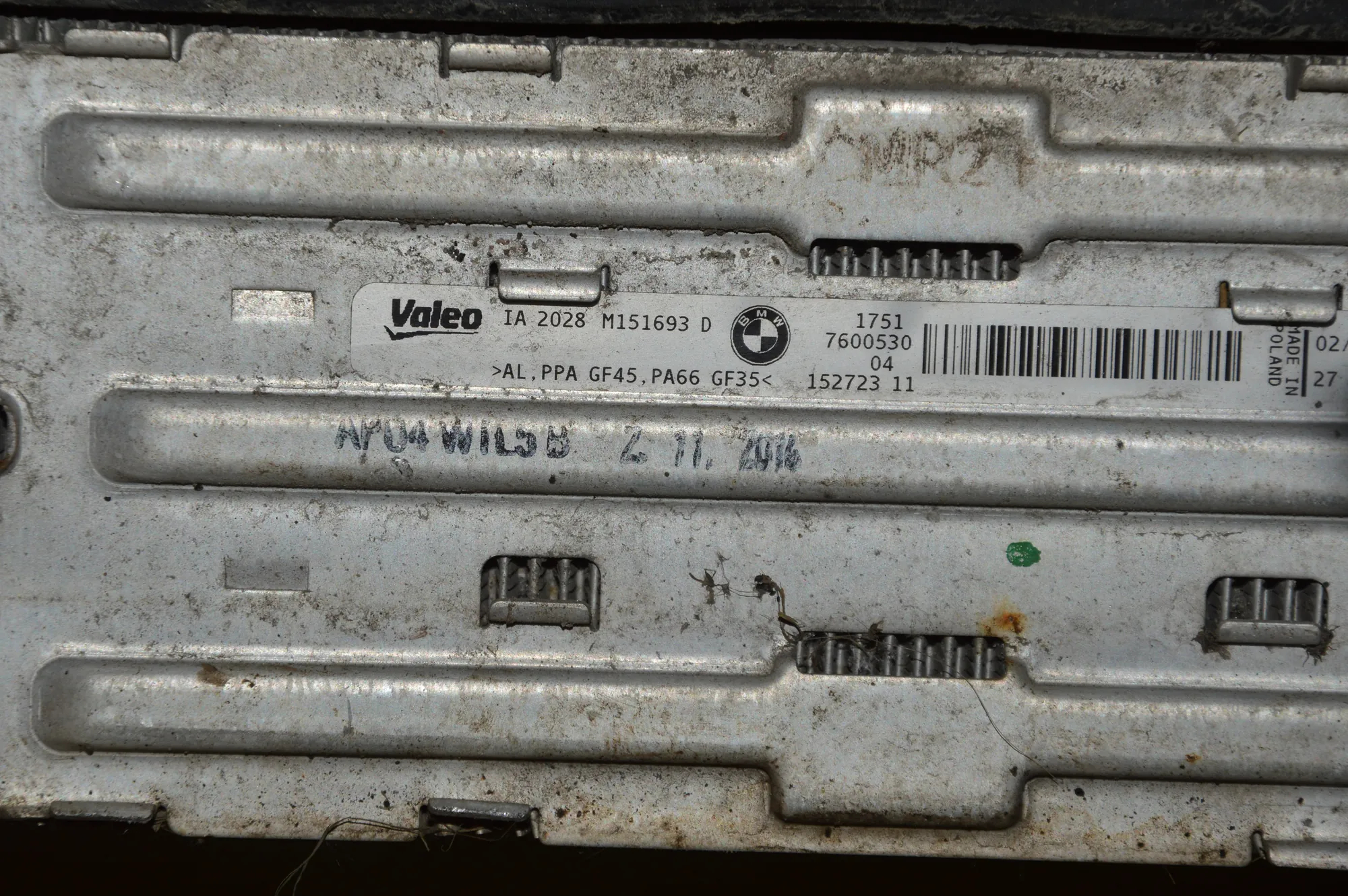 Radiator Pack Set – OEM 86419467600530760090395310071 · BMW 3 Gran Turismo (F34) 320 d xDrive 2014 – 5