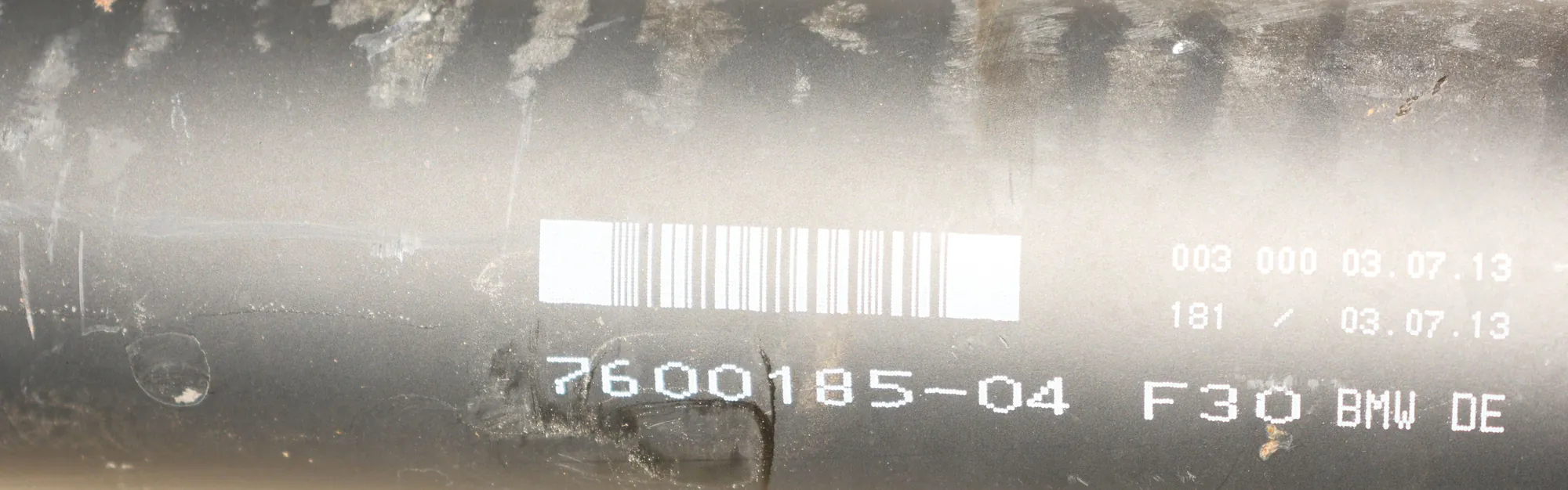 Propshaft Cardan – OEM 7600185 · BMW 3 (F30, F80) 320 d xDrive 2013 – 2