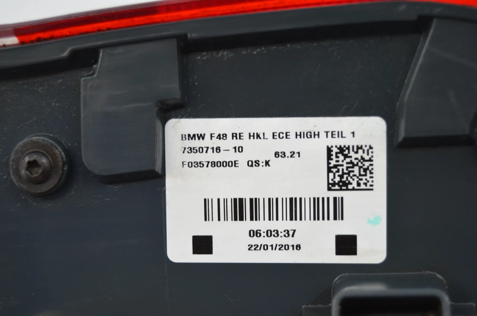 Rear Right Tail Light – OEM 7350716 · BMW X1 (F48) xDrive 18 d 2016 – 5