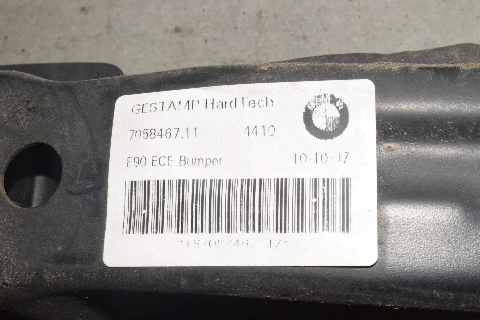 Rear Crash Reinforcement Bar – OEM 7058467 · BMW 3 Touring (E91) 320 d 2007 – 2