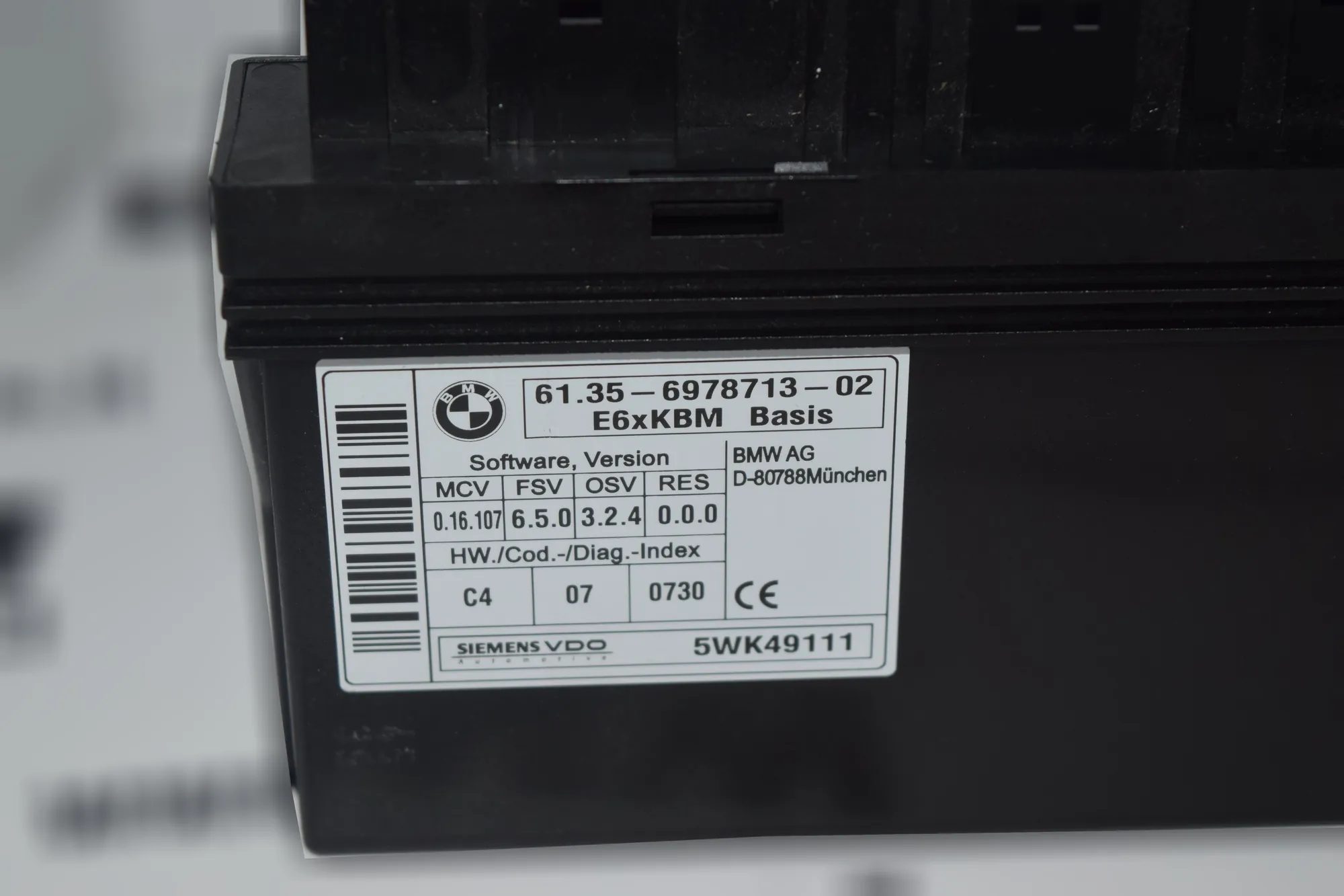 KGM/KBM – OEM 6978713 · BMW 5 (E60) 530 d 2005 – 3