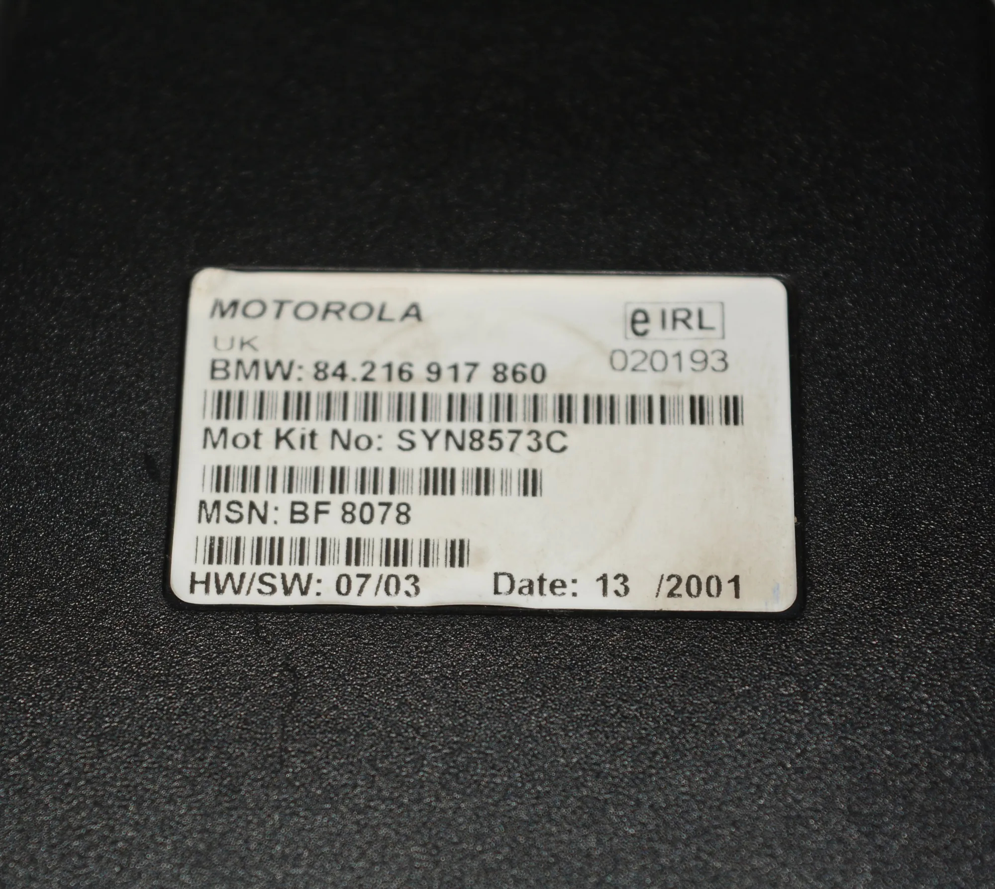 Other Control Units – OEM 84216917860 · BMW 7 (E38) 740 i, iL 2000 – 3