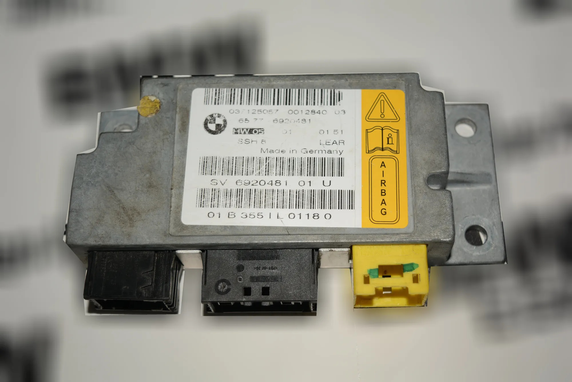 SRS Control Unit – OEM 6920481 · BMW 7 (E65, E66, E67) BMW 7 (E65, E66, E67) 745 i 2002