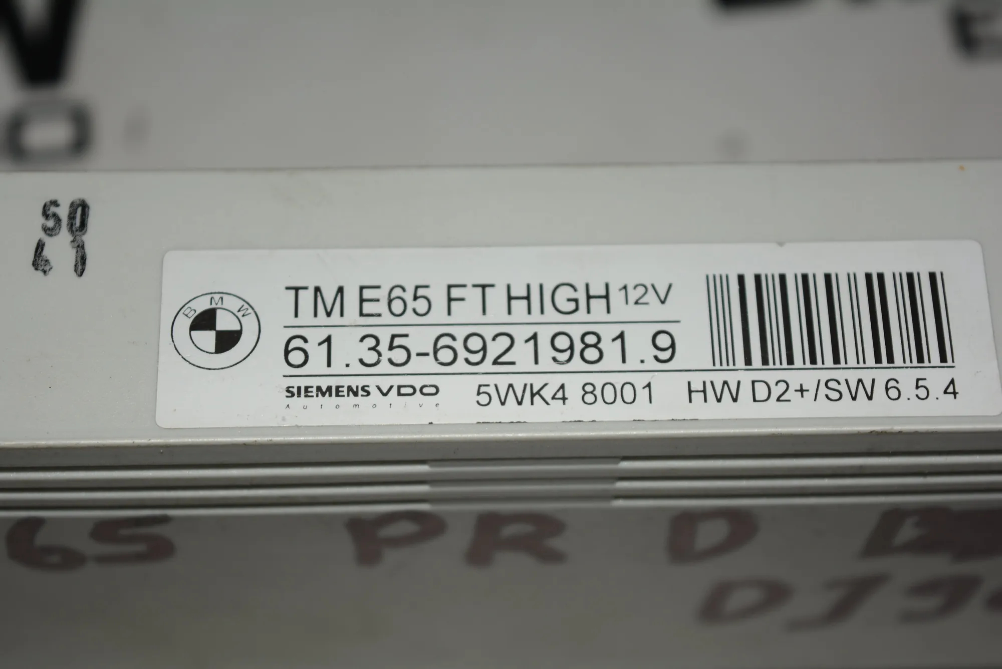 Front Right Door Control Unit – OEM 6921981 · BMW 7 (E65, E66, E67) BMW 7 (E65, E66, E67) 745 i 2002 – 4