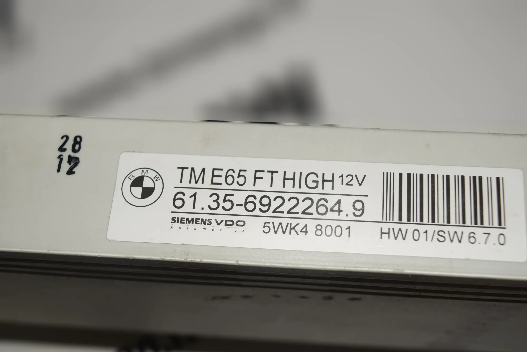 Rear Right Door Control Unit – OEM 6922264 · BMW 7 (E65, E66, E67) BMW 7 (E65, E66, E67) 745 i, Li 2003 – 2