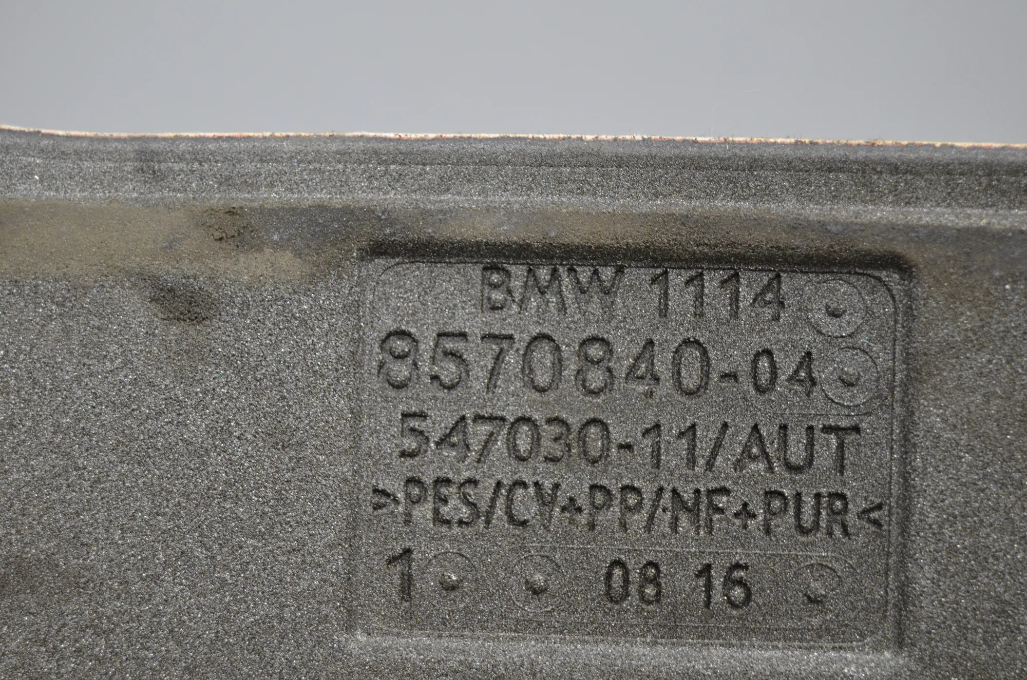 Sound Insulation – OEM 8571542 · BMW 7 (G11, G12) 750 d, Ld xDrive 2016 – 7