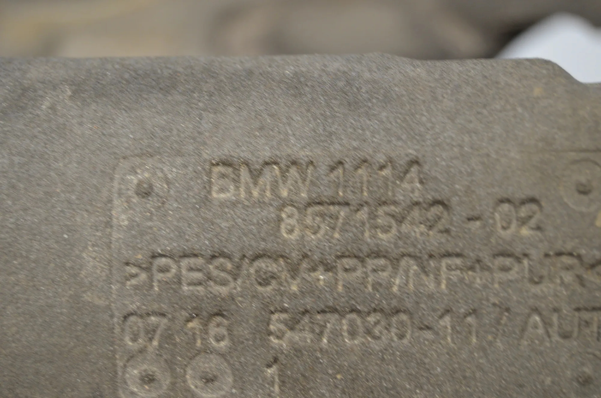 Sound Insulation – OEM 8571542 · BMW 7 (G11, G12) 750 d, Ld xDrive 2016 – 4